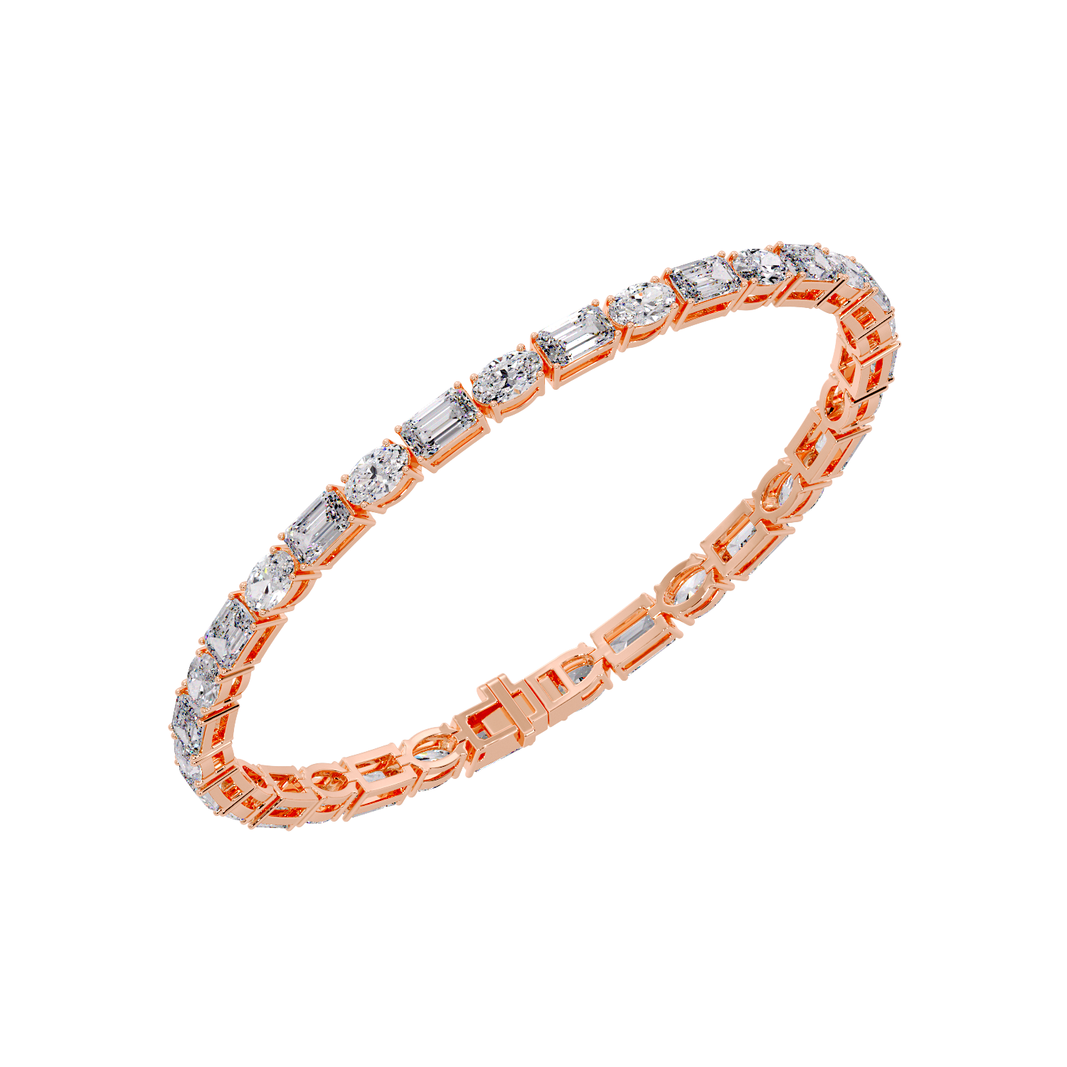 OVAL & EMERALD BRACELET