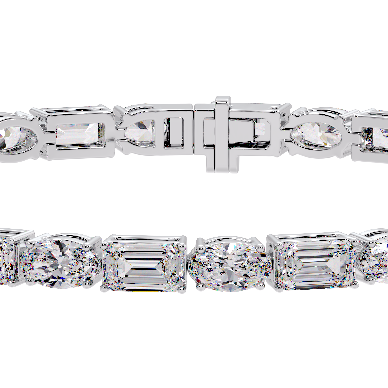 OVAL & EMERALD BRACELET