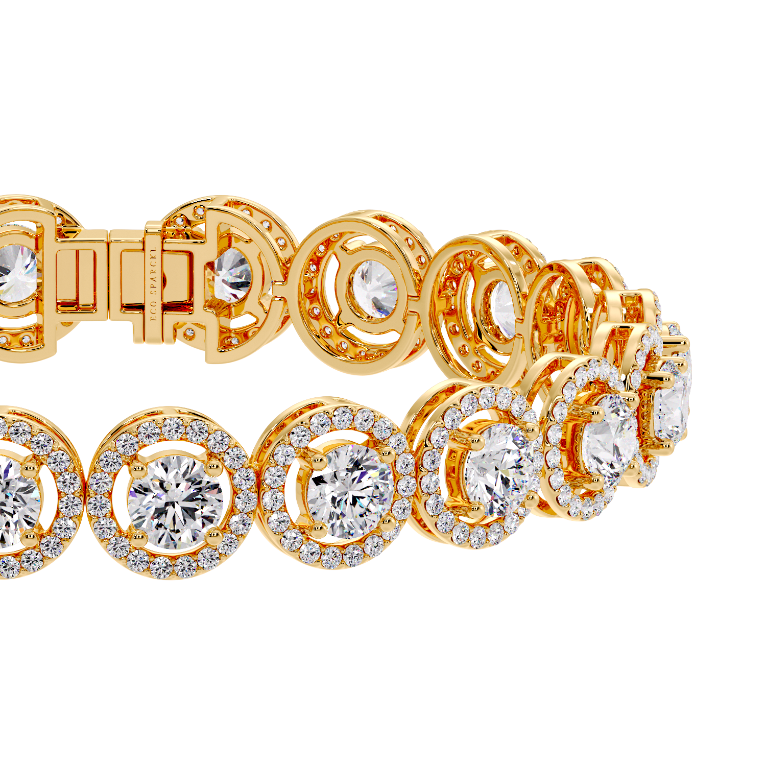 ROUND DIAMOND HALO PENDANT