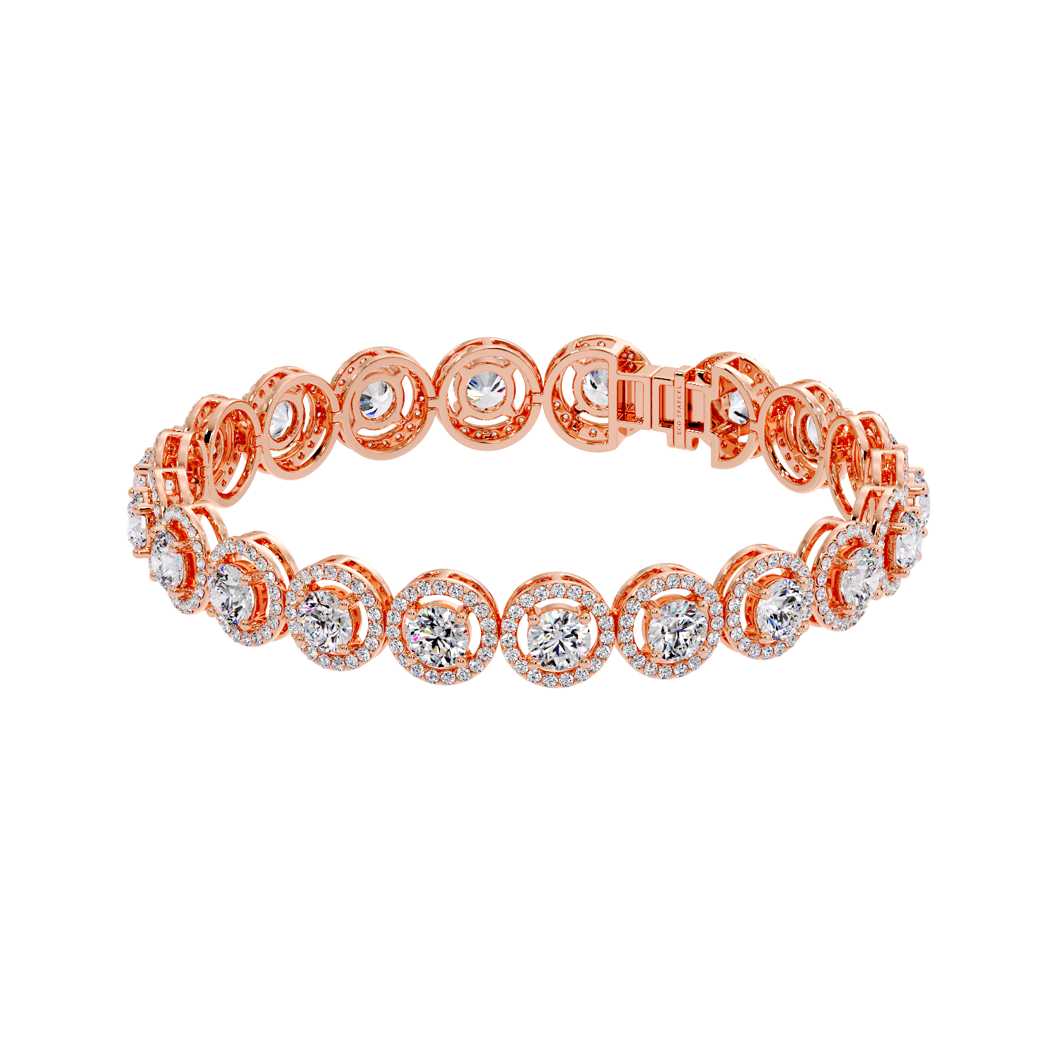 ROUND DIAMOND HALO PENDANT