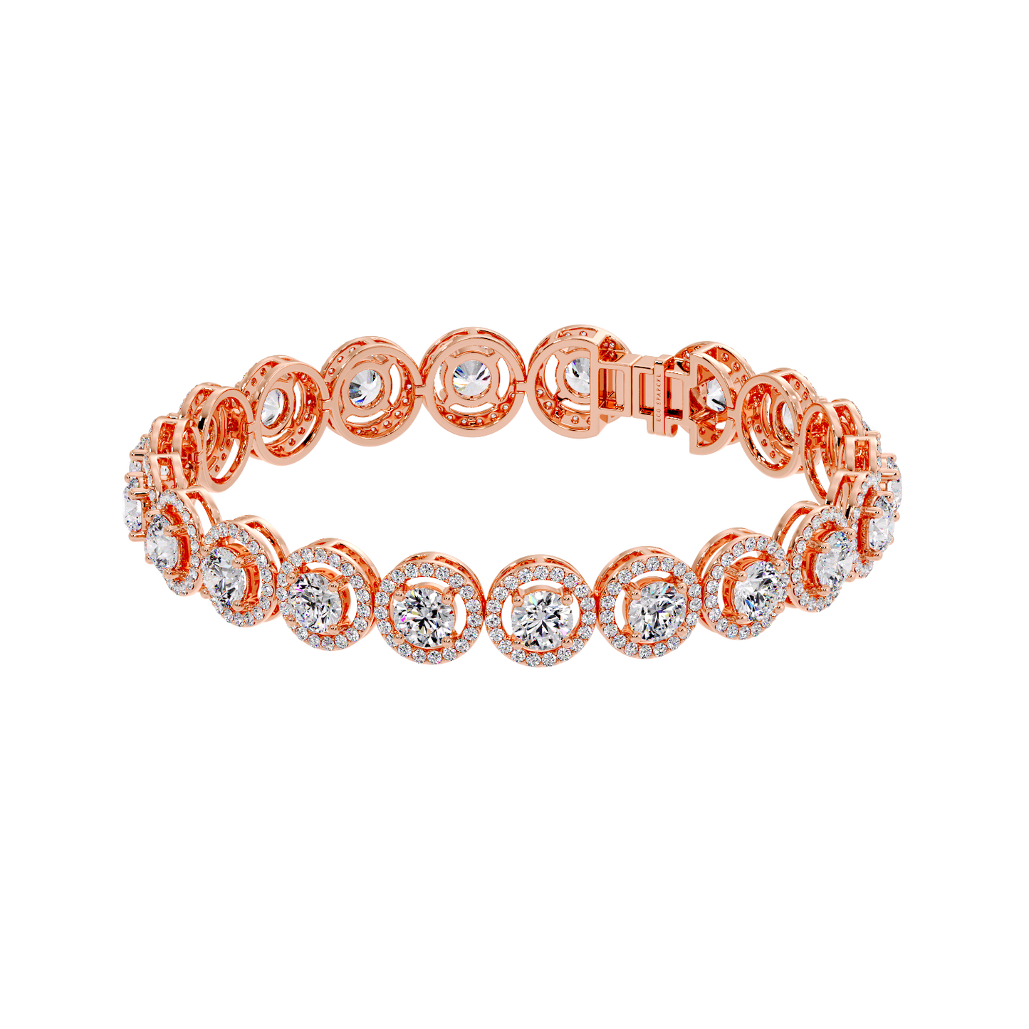 ROUND DIAMOND HALO PENDANT