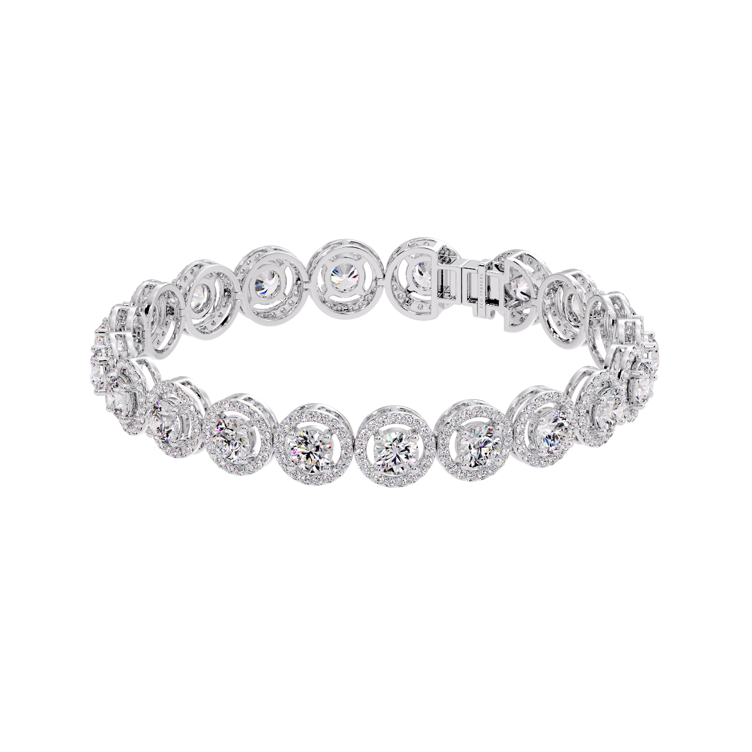 ROUND DIAMOND HALO PENDANT