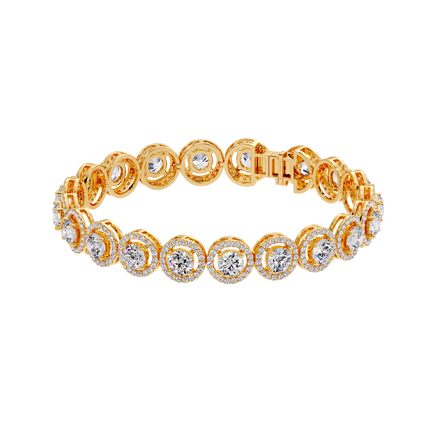 ROUND DIAMOND HALO PENDANT