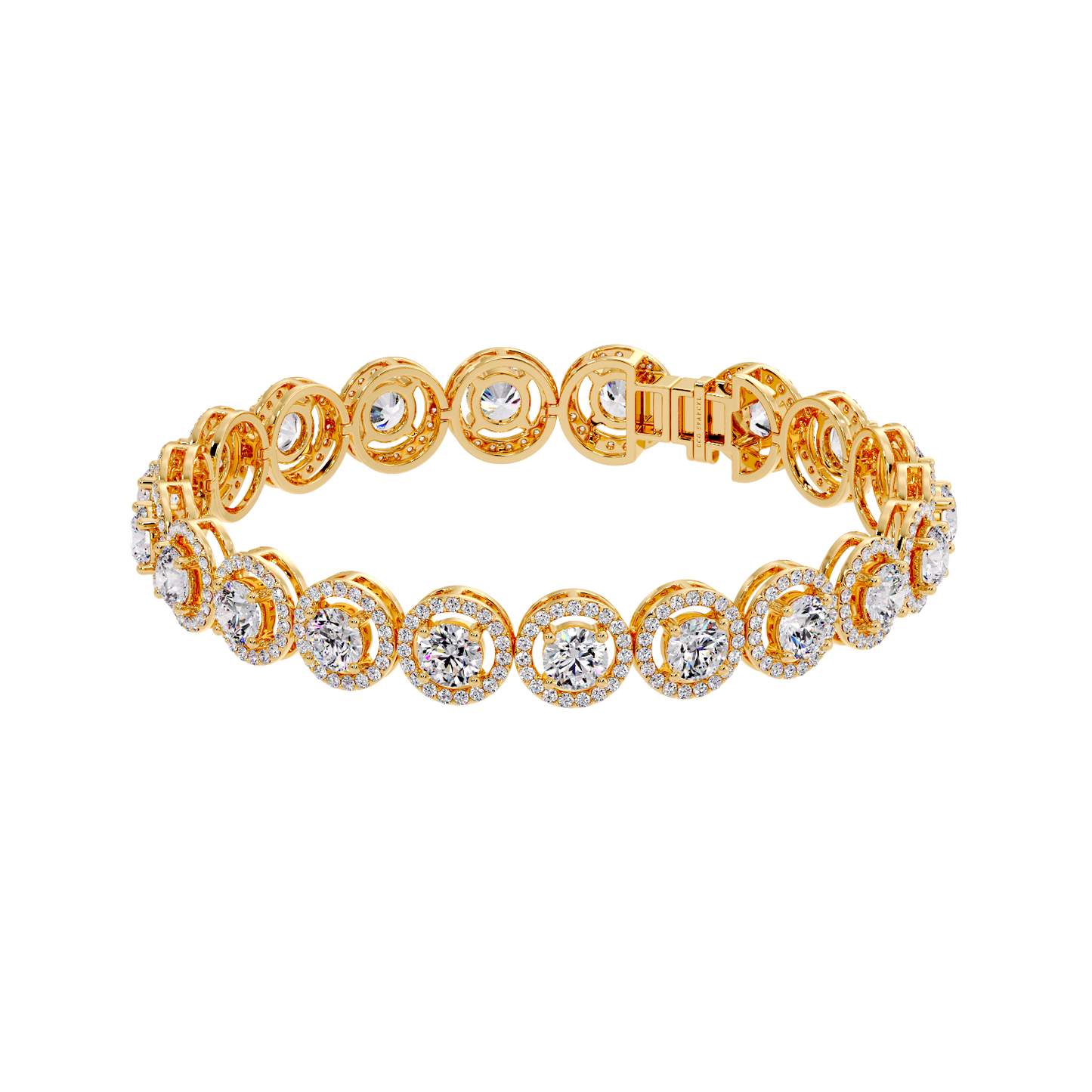 ROUND DIAMOND HALO PENDANT