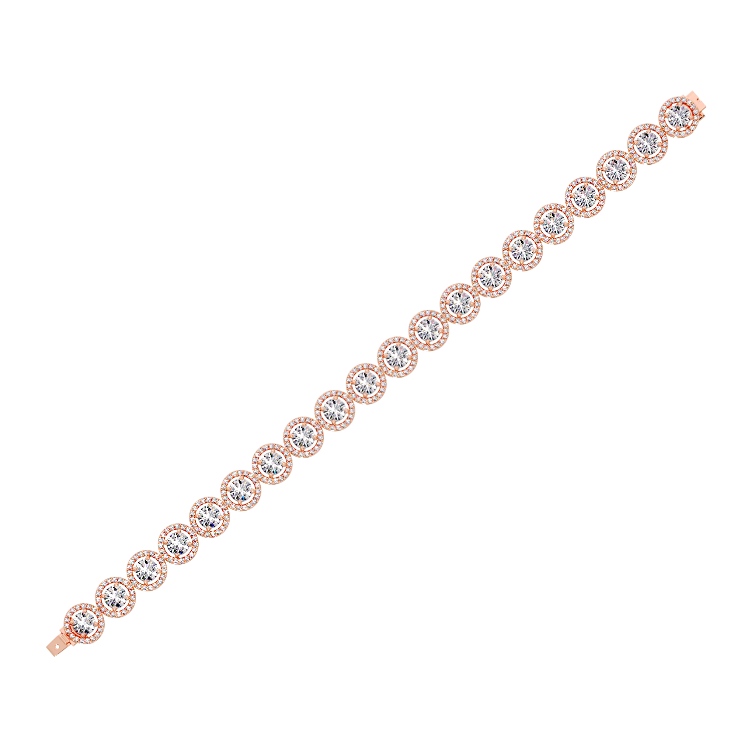 ROUND DIAMOND HALO PENDANT