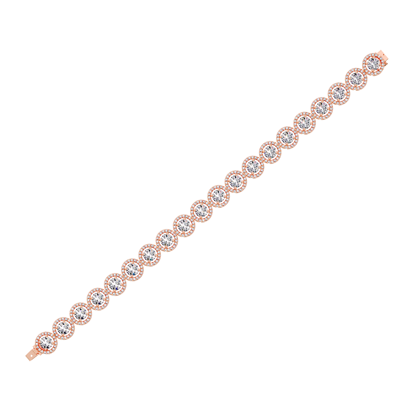 ROUND DIAMOND HALO PENDANT