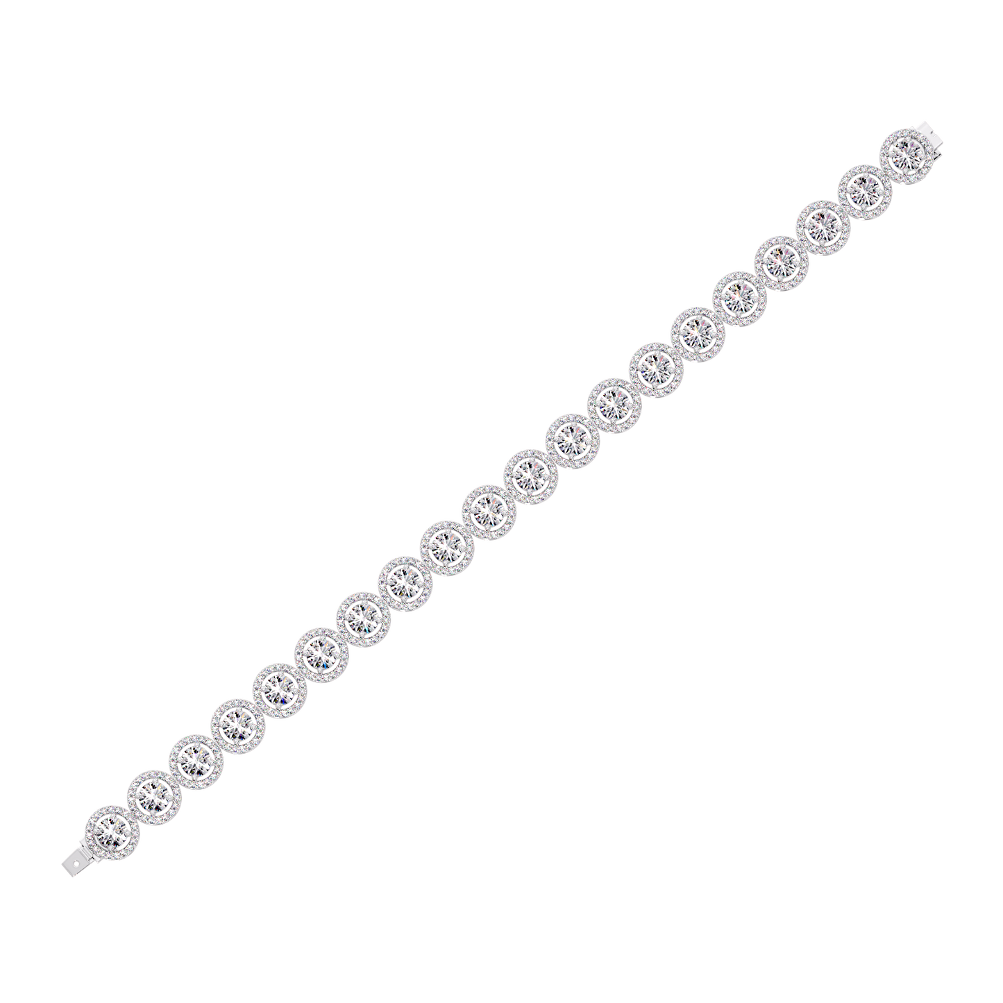 ROUND DIAMOND HALO PENDANT