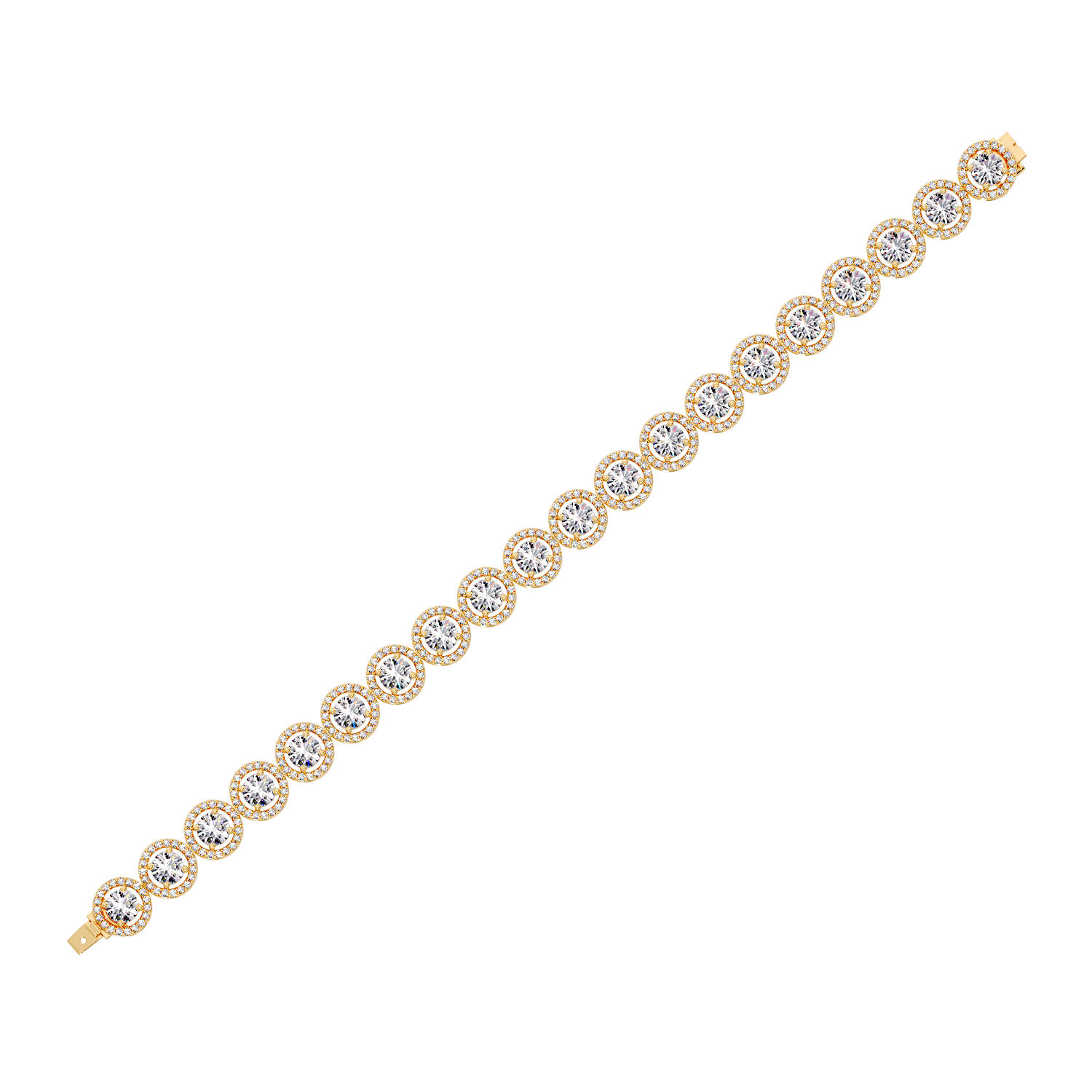 ROUND DIAMOND HALO PENDANT