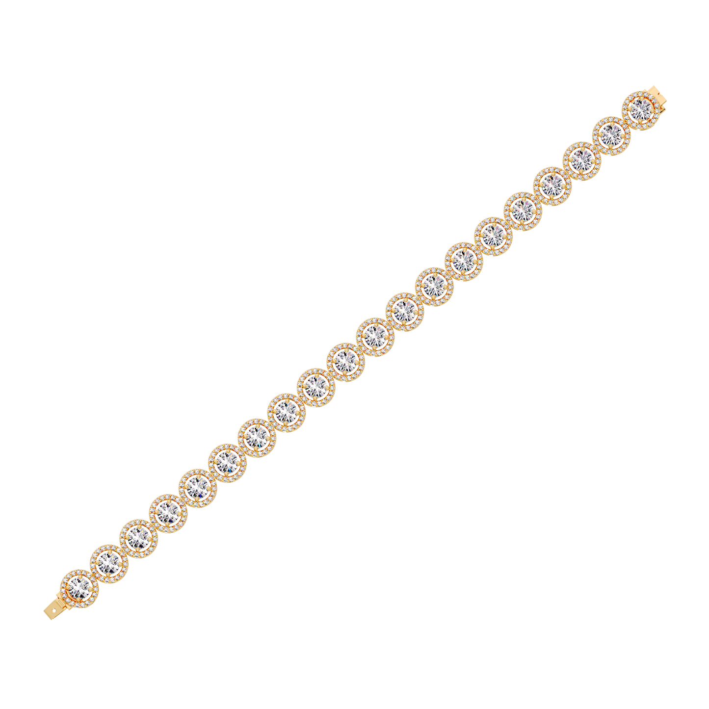 ROUND DIAMOND HALO PENDANT