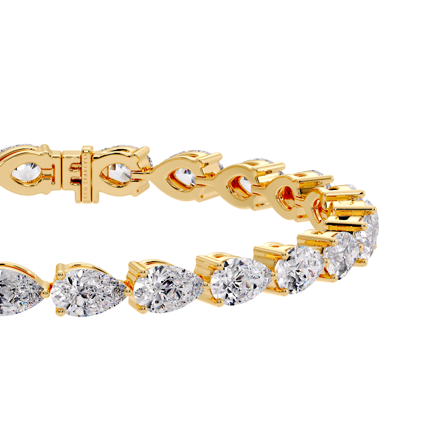 Pear Diamond Tennis Bracelet