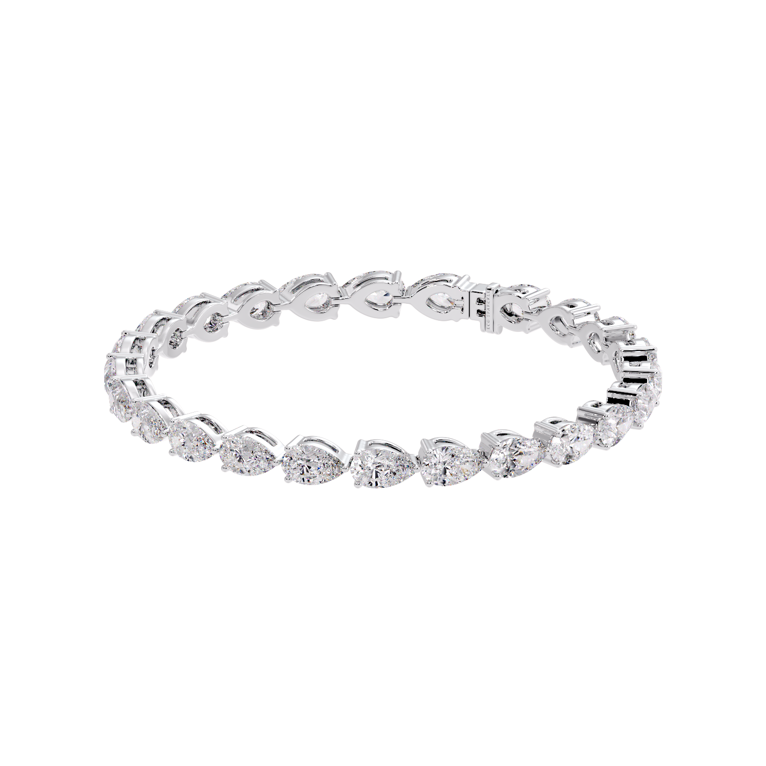 Pear Diamond Tennis Bracelet