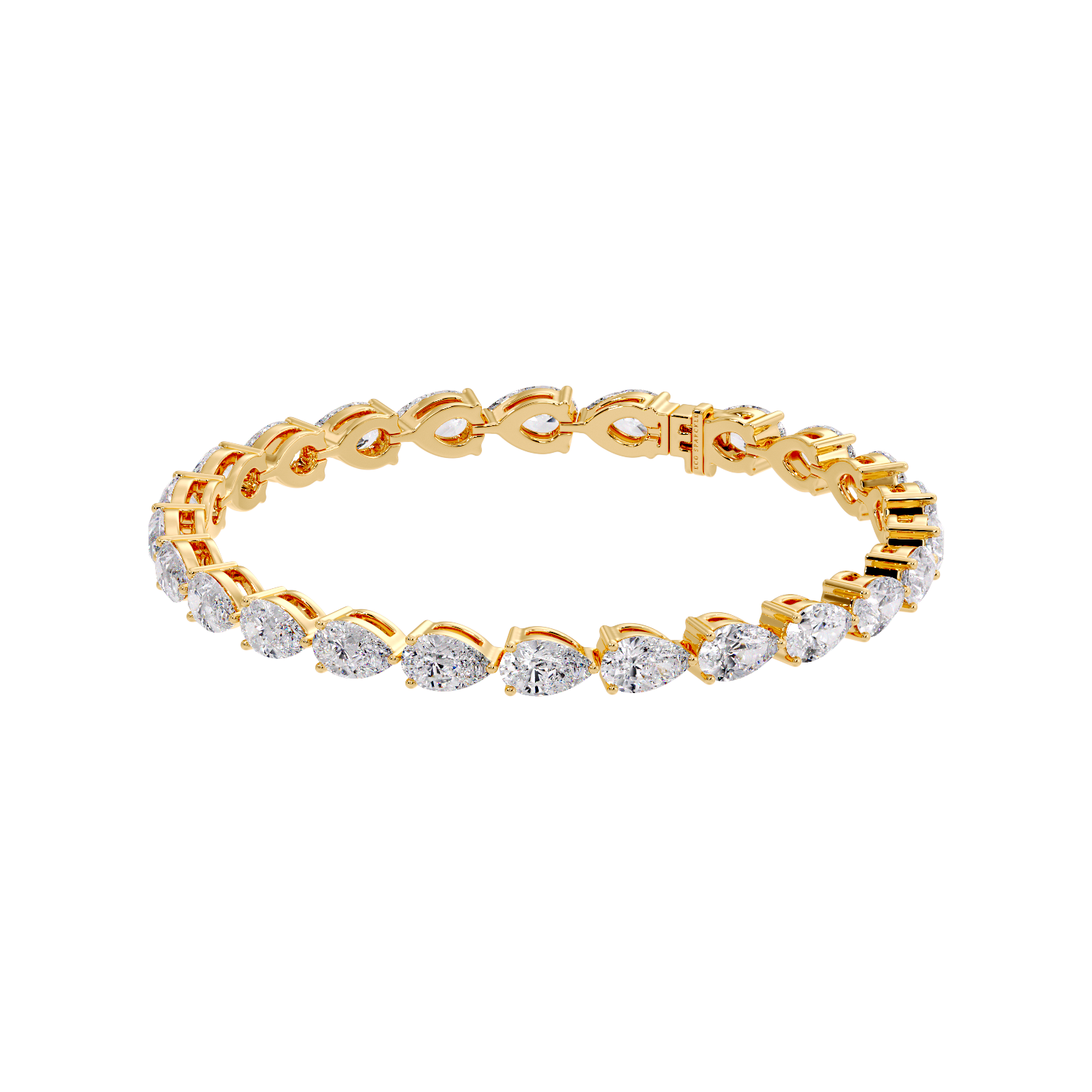 Pear Diamond Tennis Bracelet