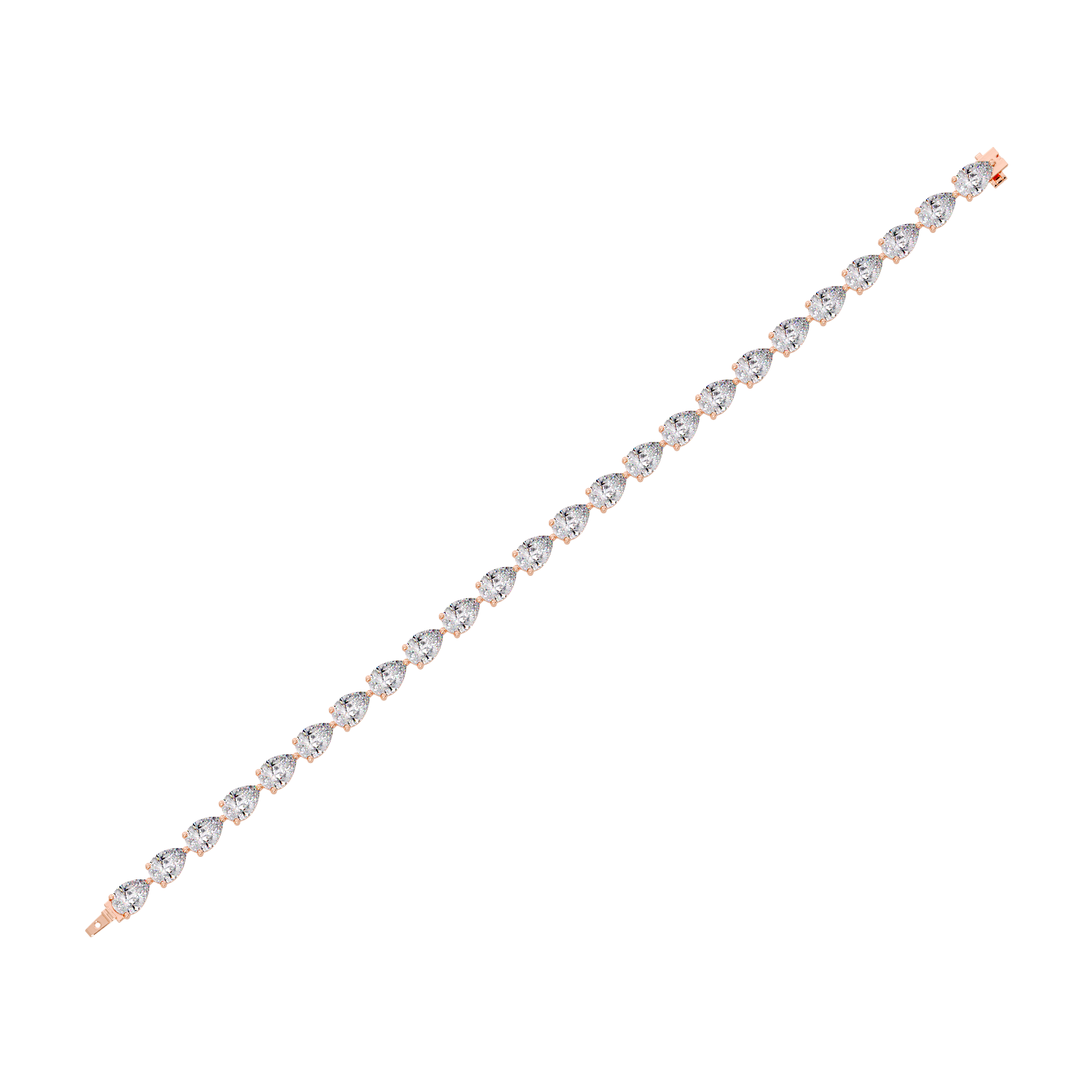 Pear Diamond Tennis Bracelet