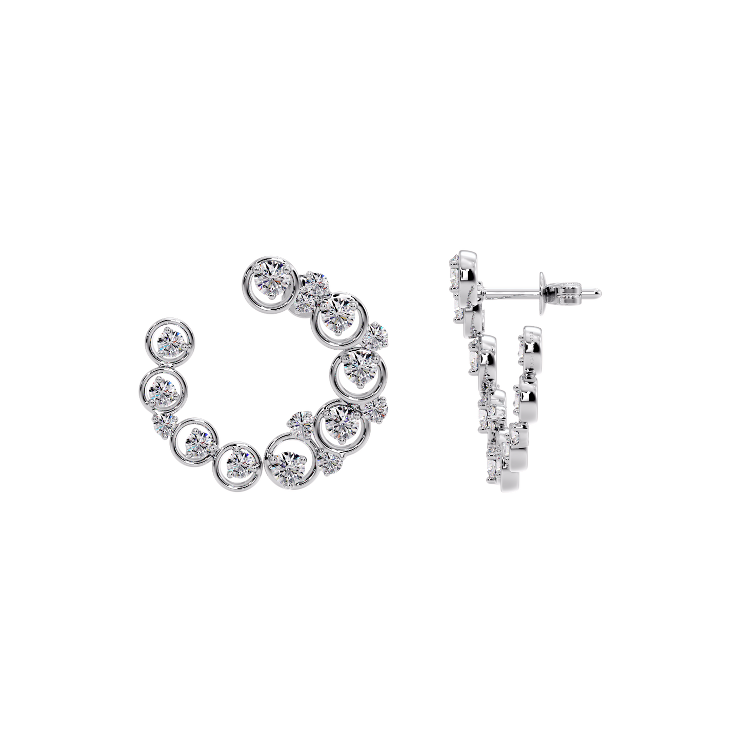 EARRING WITH SMALL ROUND