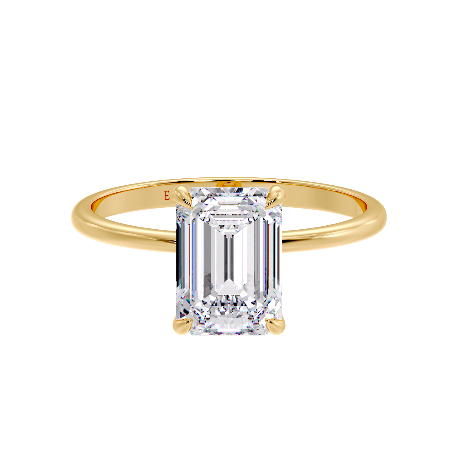 EMERALD SOLITAIRE RING