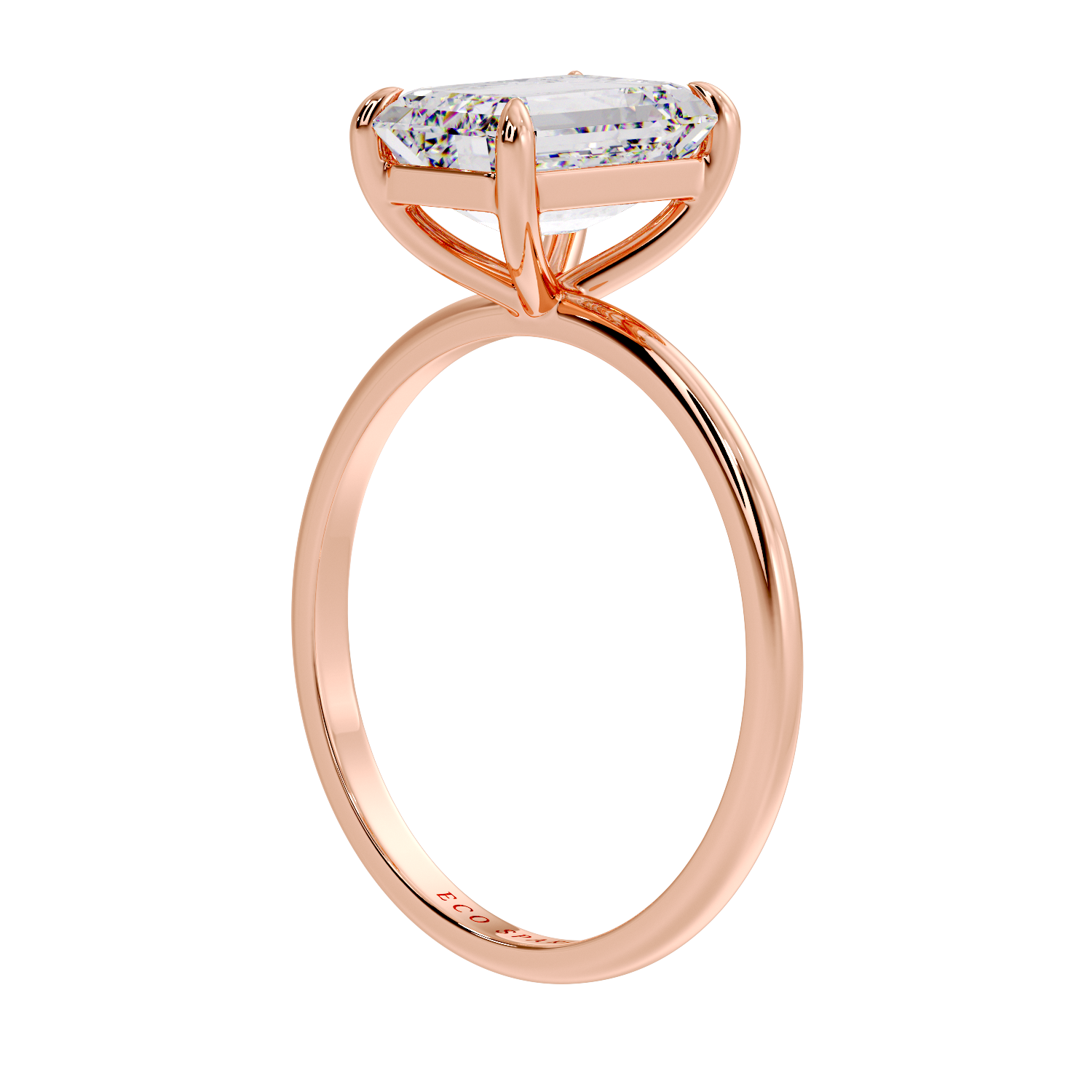 EMERALD SOLITAIRE RING