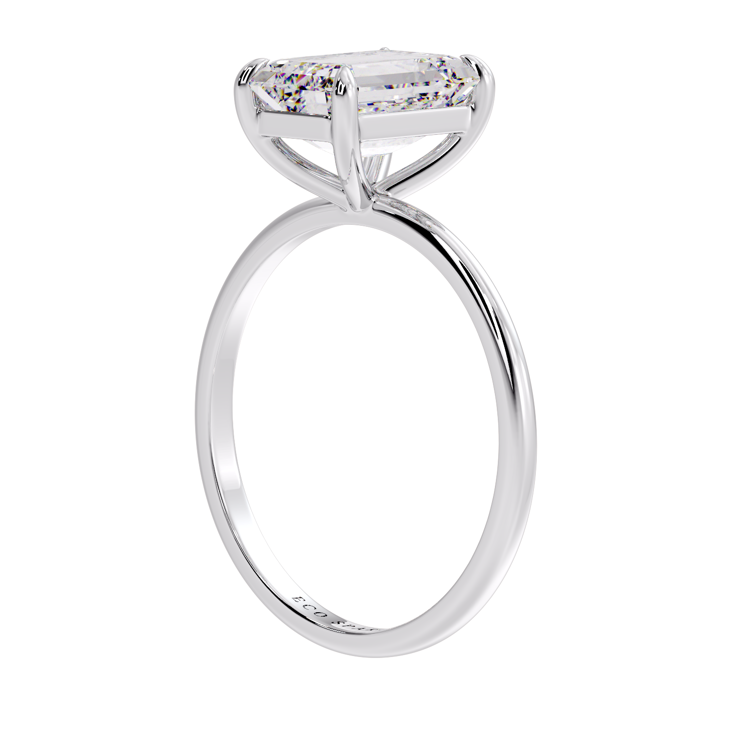 EMERALD SOLITAIRE RING