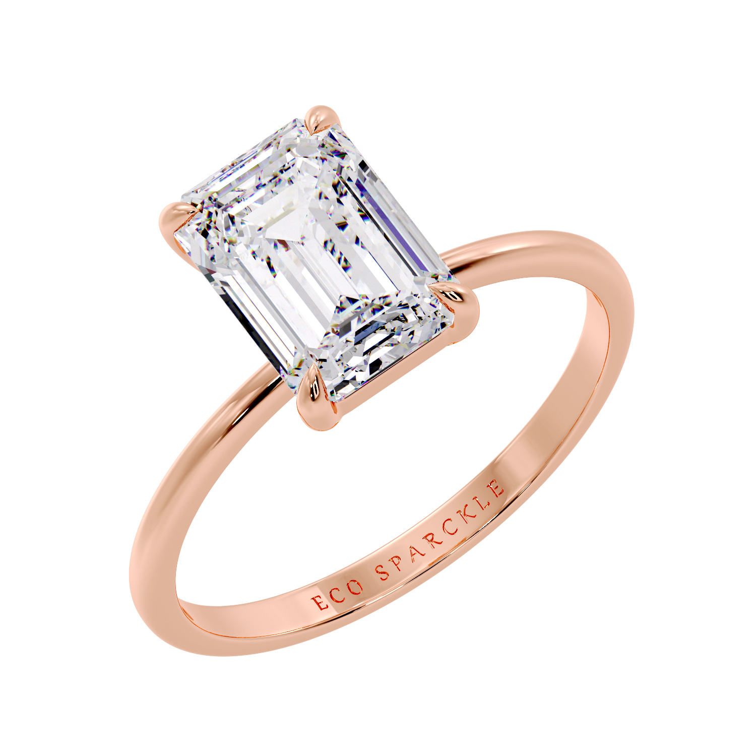 EMERALD SOLITAIRE RING