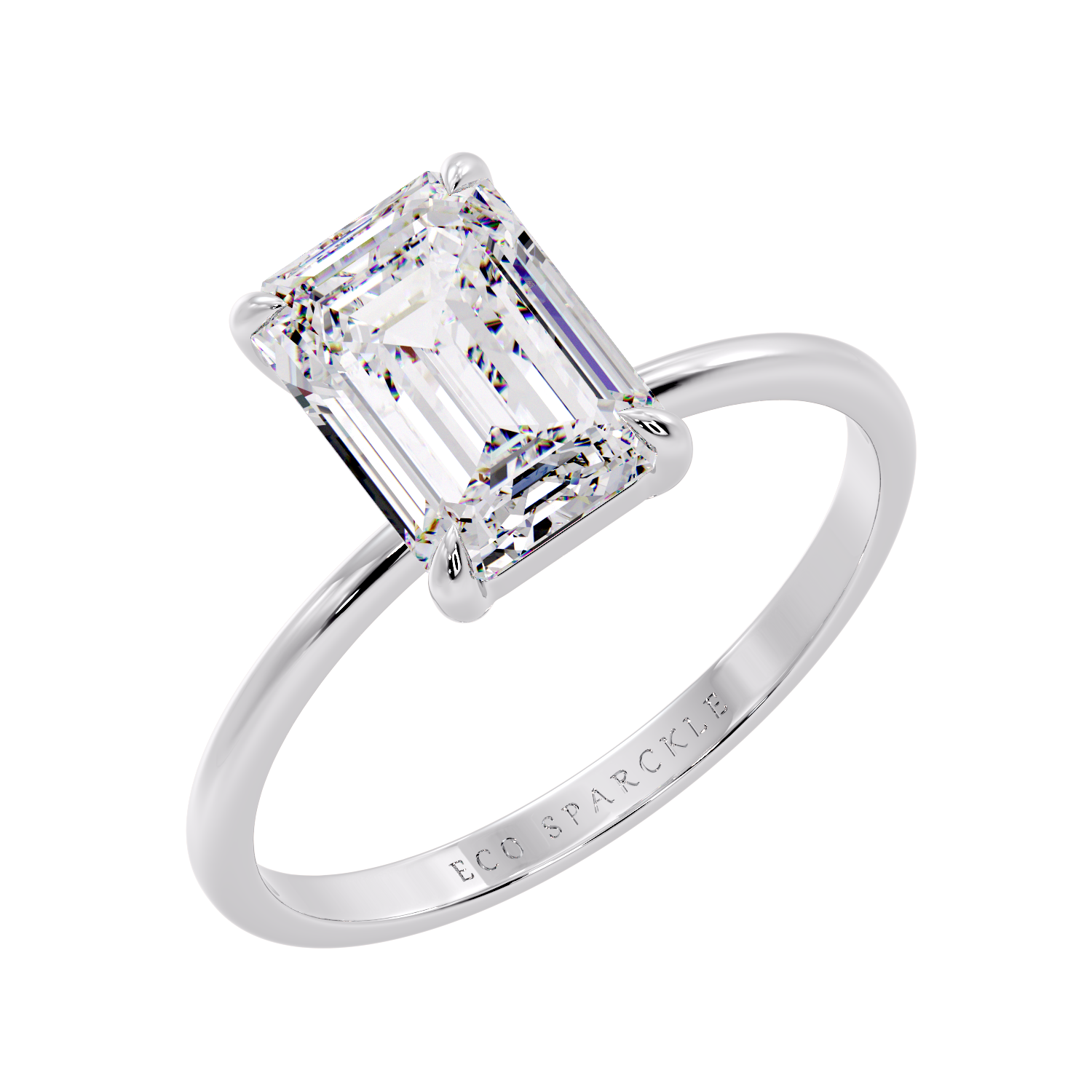 EMERALD SOLITAIRE RING