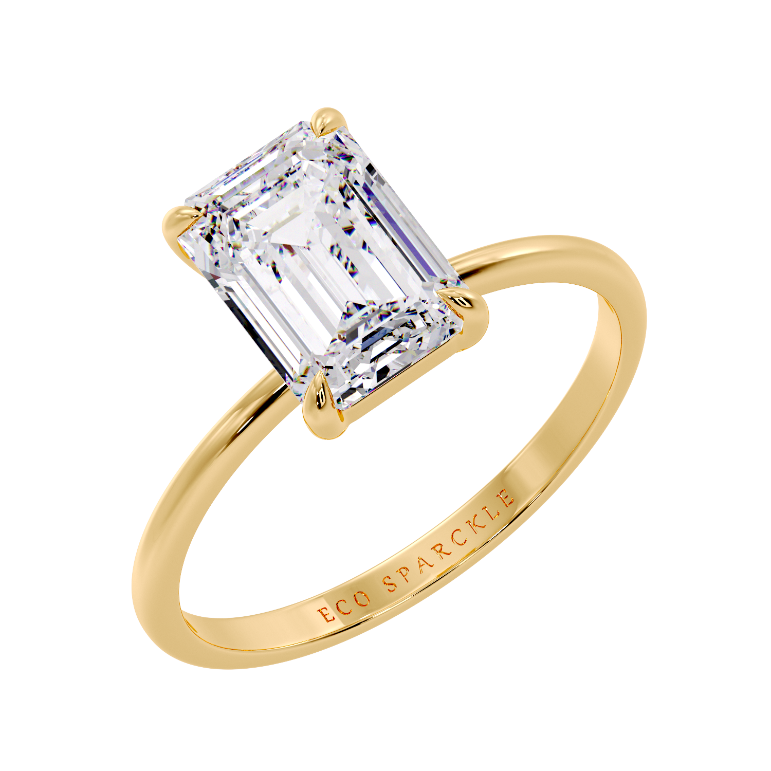 EMERALD SOLITAIRE RING