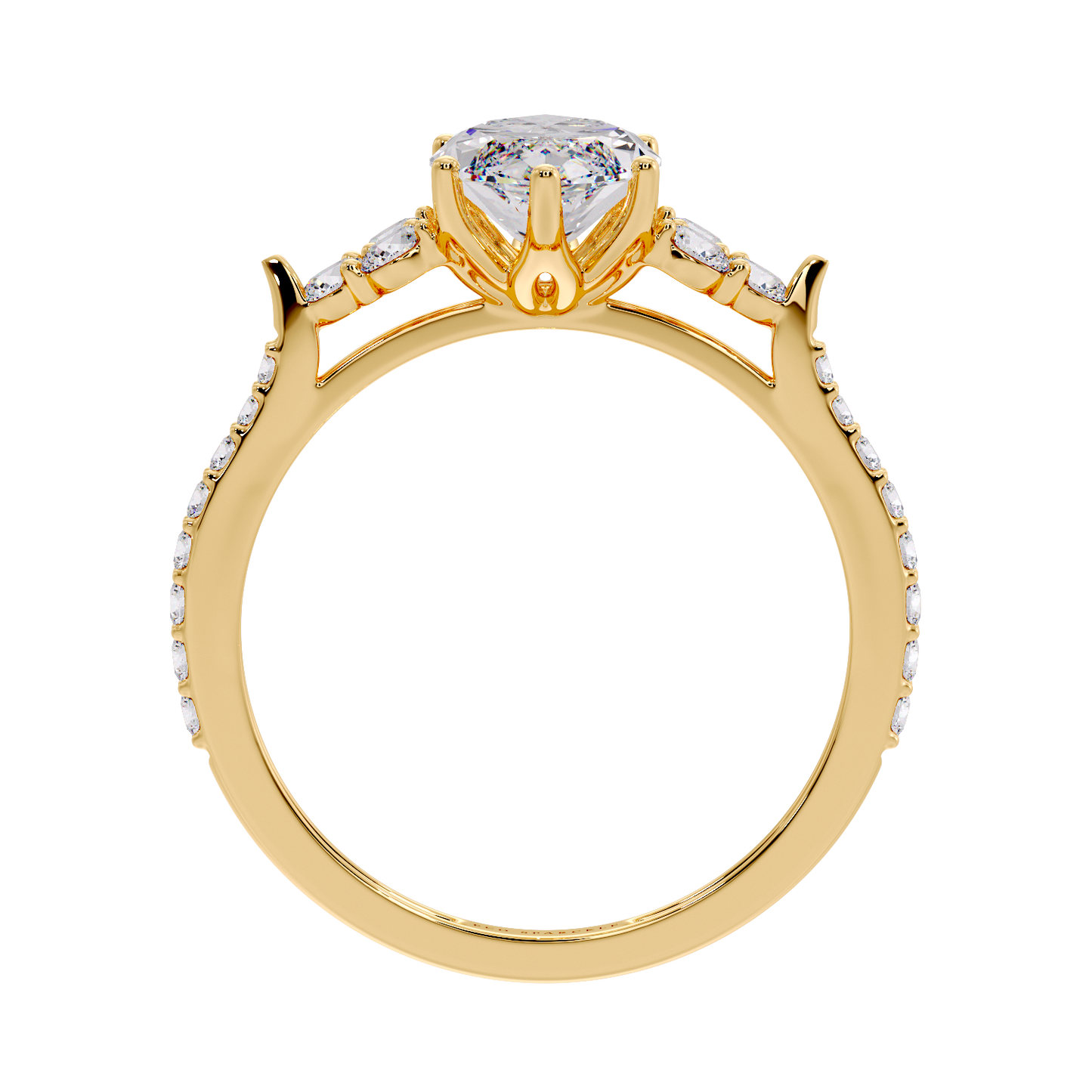MARQUISE AND SIDE DIAMOND RING