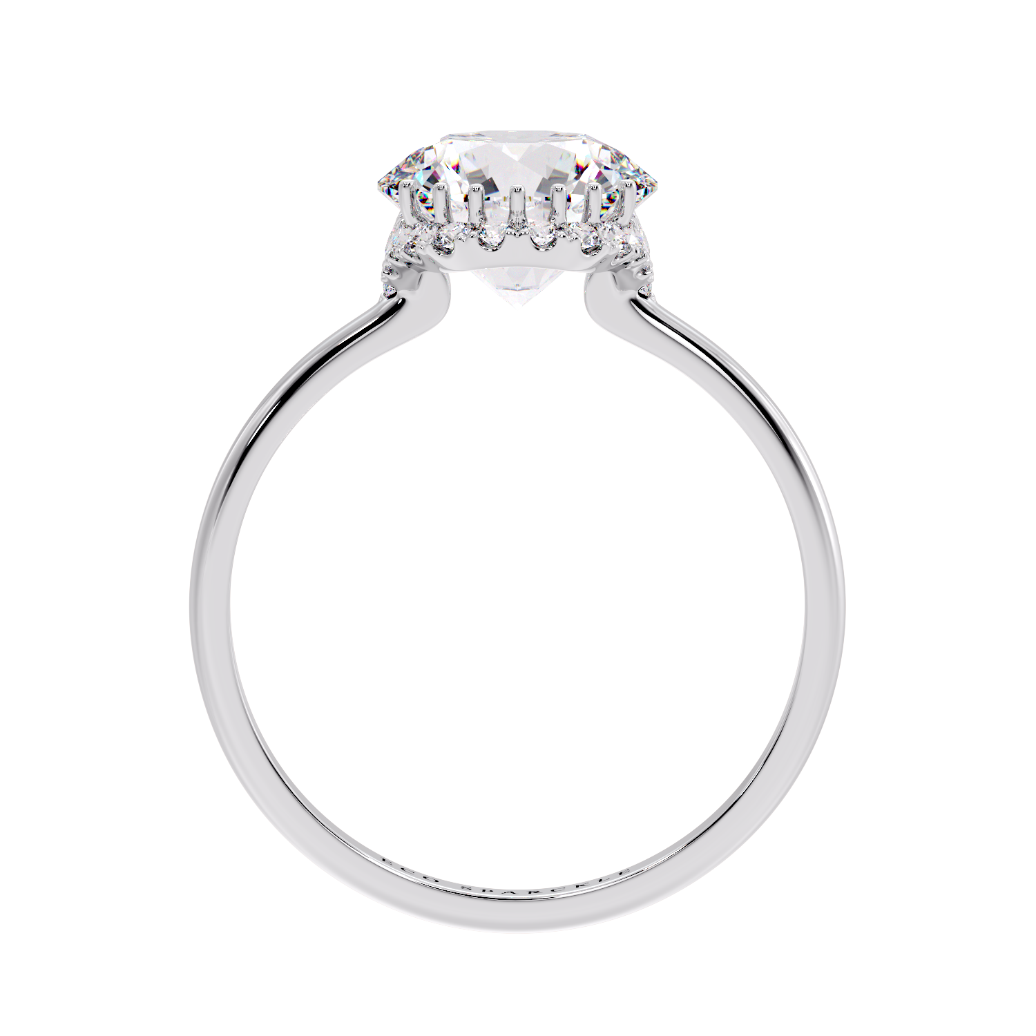 Oval Look Like Round Diamond Ring