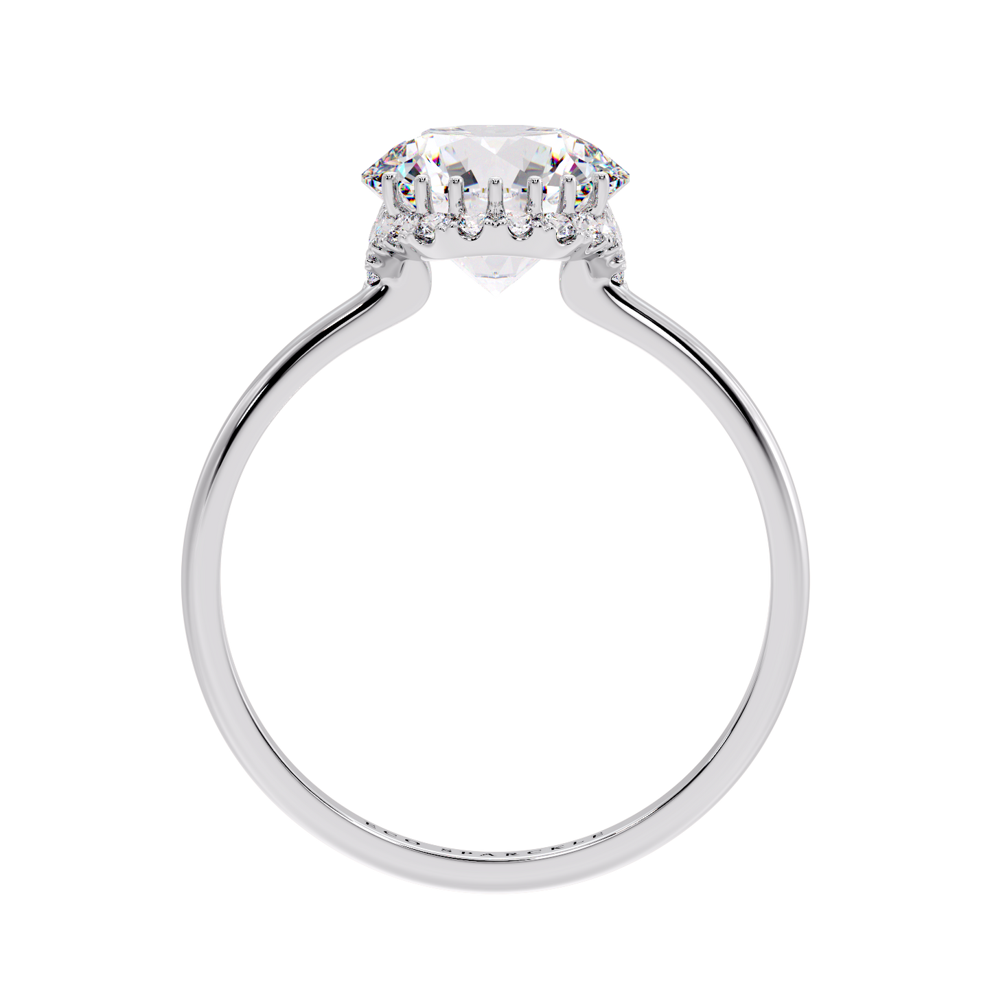 Oval Look Like Round Diamond Ring