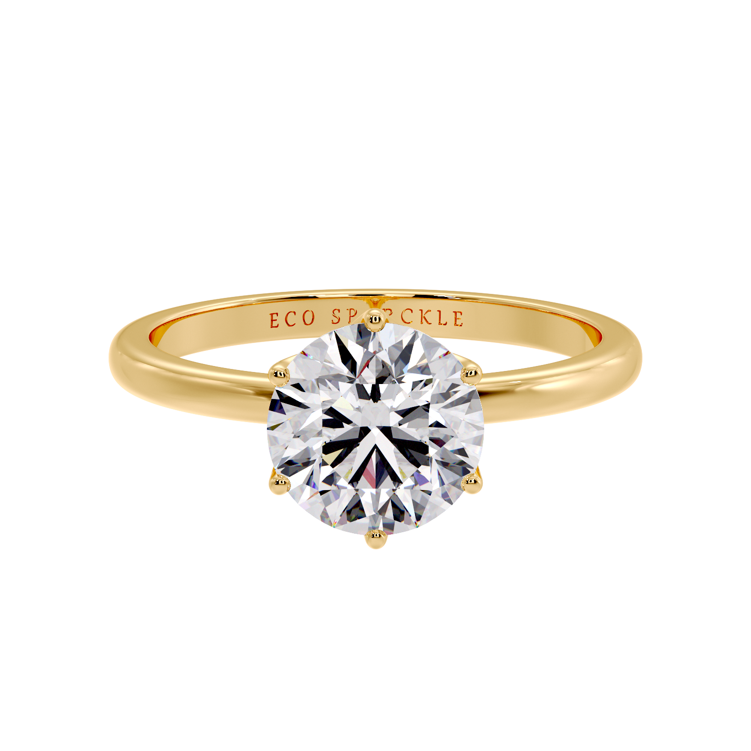 6 PRONG ROUND DIAMOND RING