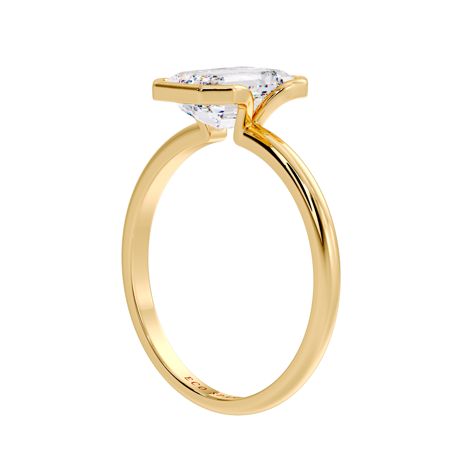 Emerald Solitaire Ring