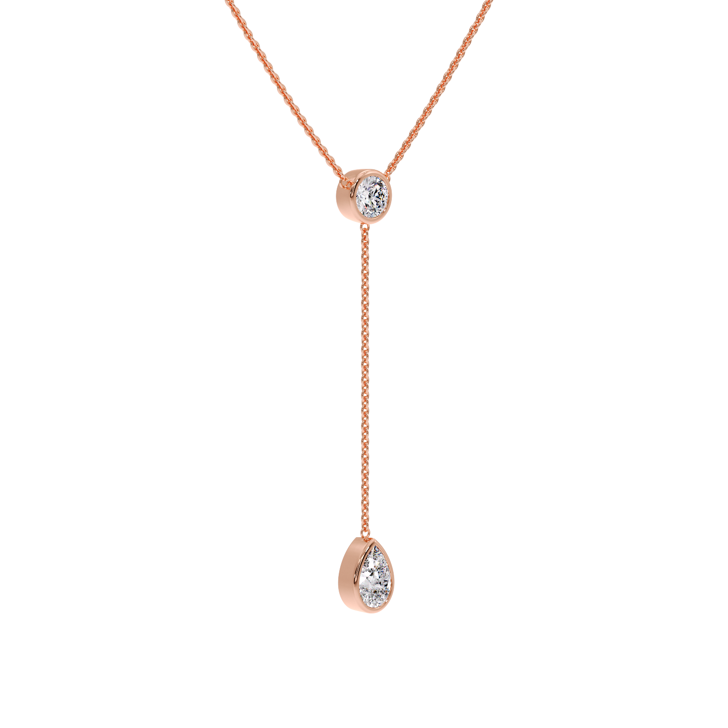 NECKLESS WITH ROUND & PEAR
