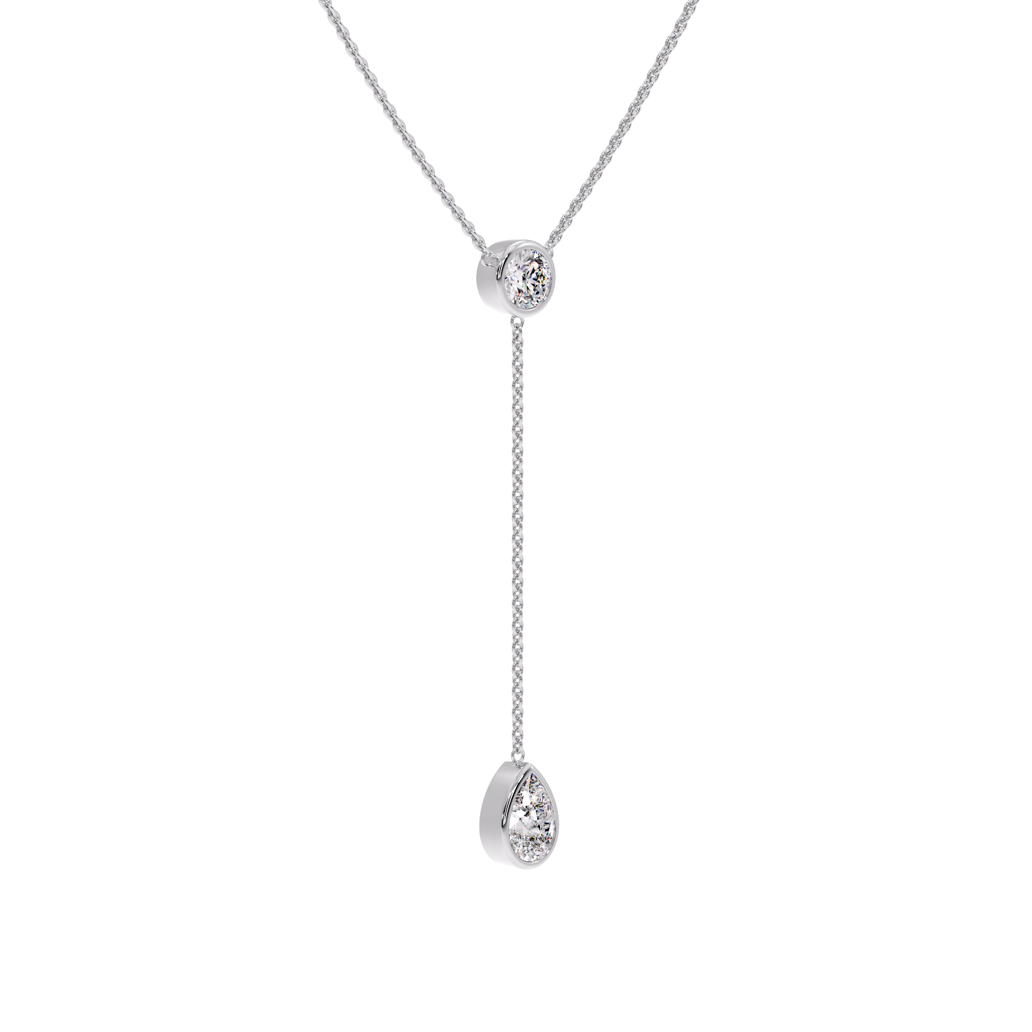 NECKLESS WITH ROUND & PEAR