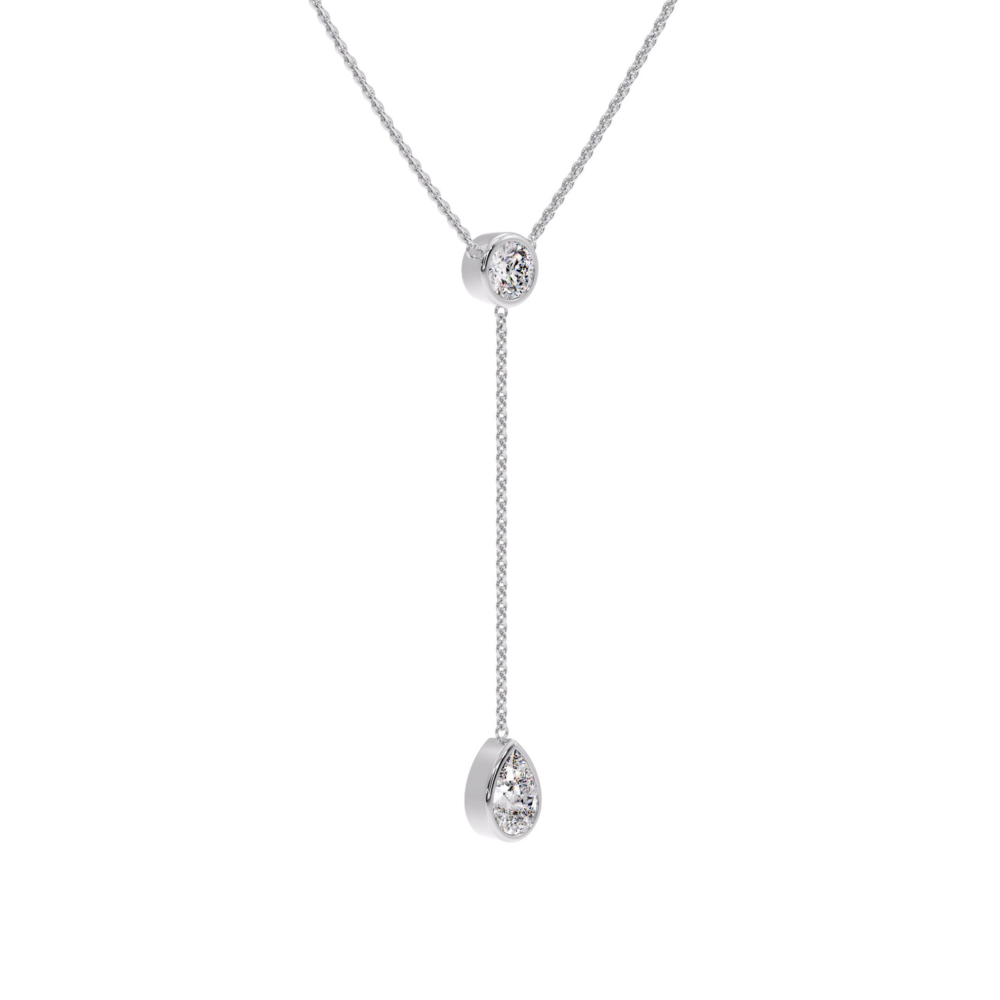 NECKLESS WITH ROUND & PEAR