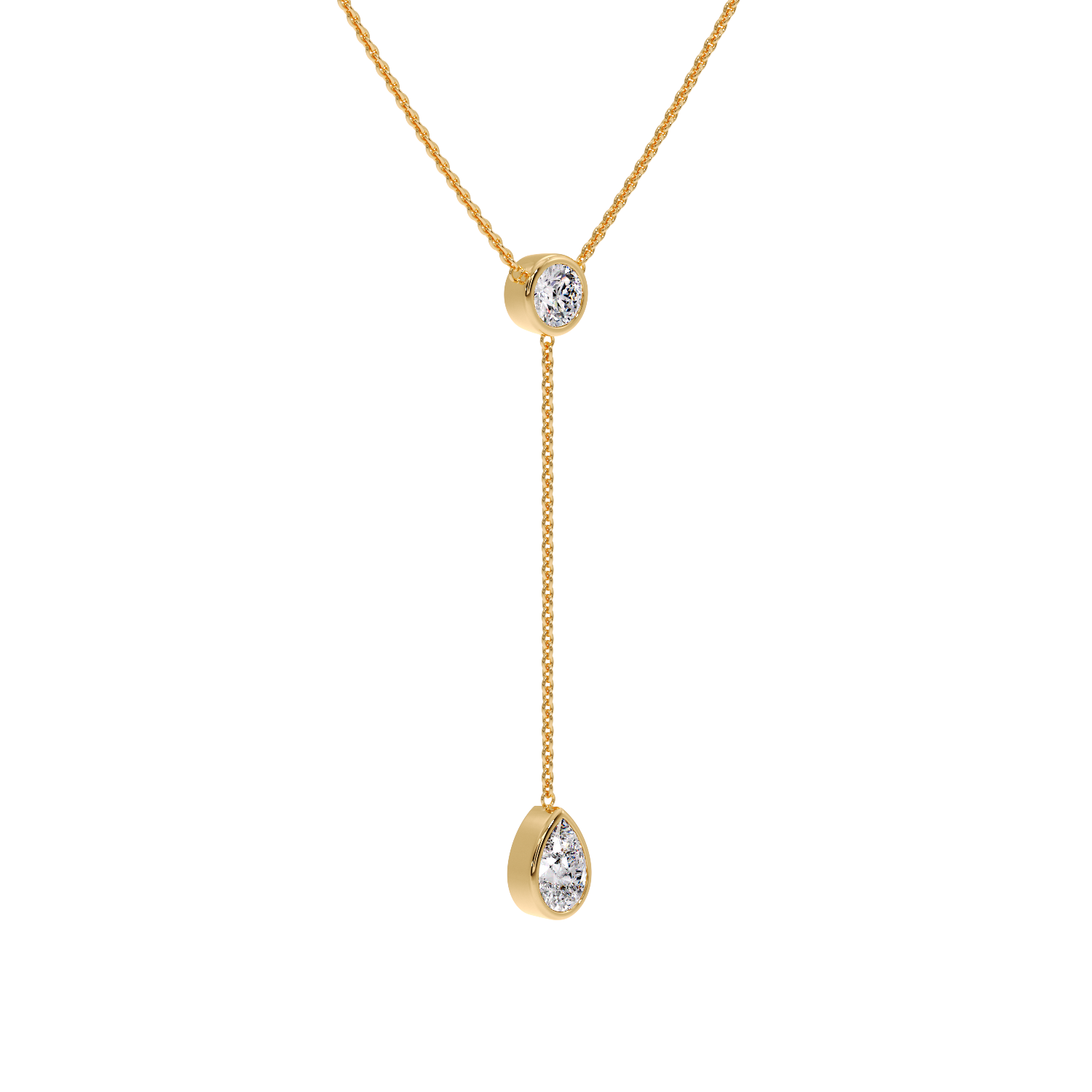 NECKLESS WITH ROUND & PEAR