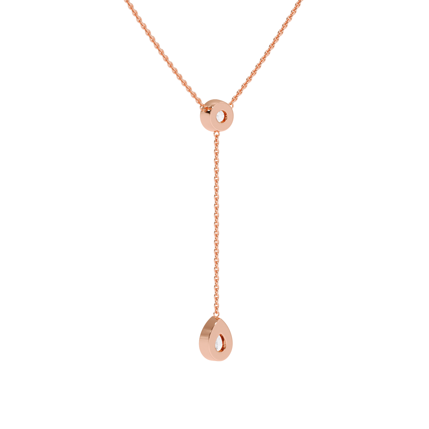NECKLESS WITH ROUND & PEAR