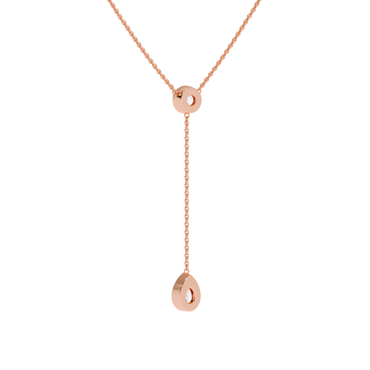 NECKLESS WITH ROUND & PEAR