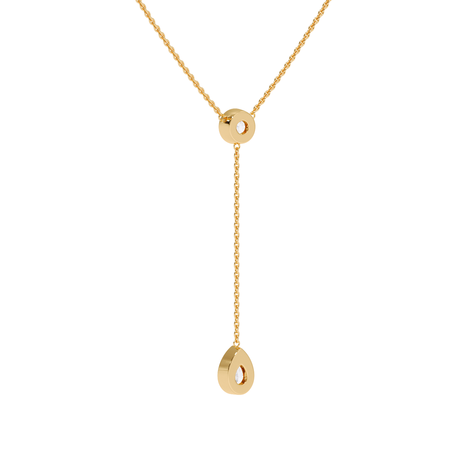 NECKLESS WITH ROUND & PEAR