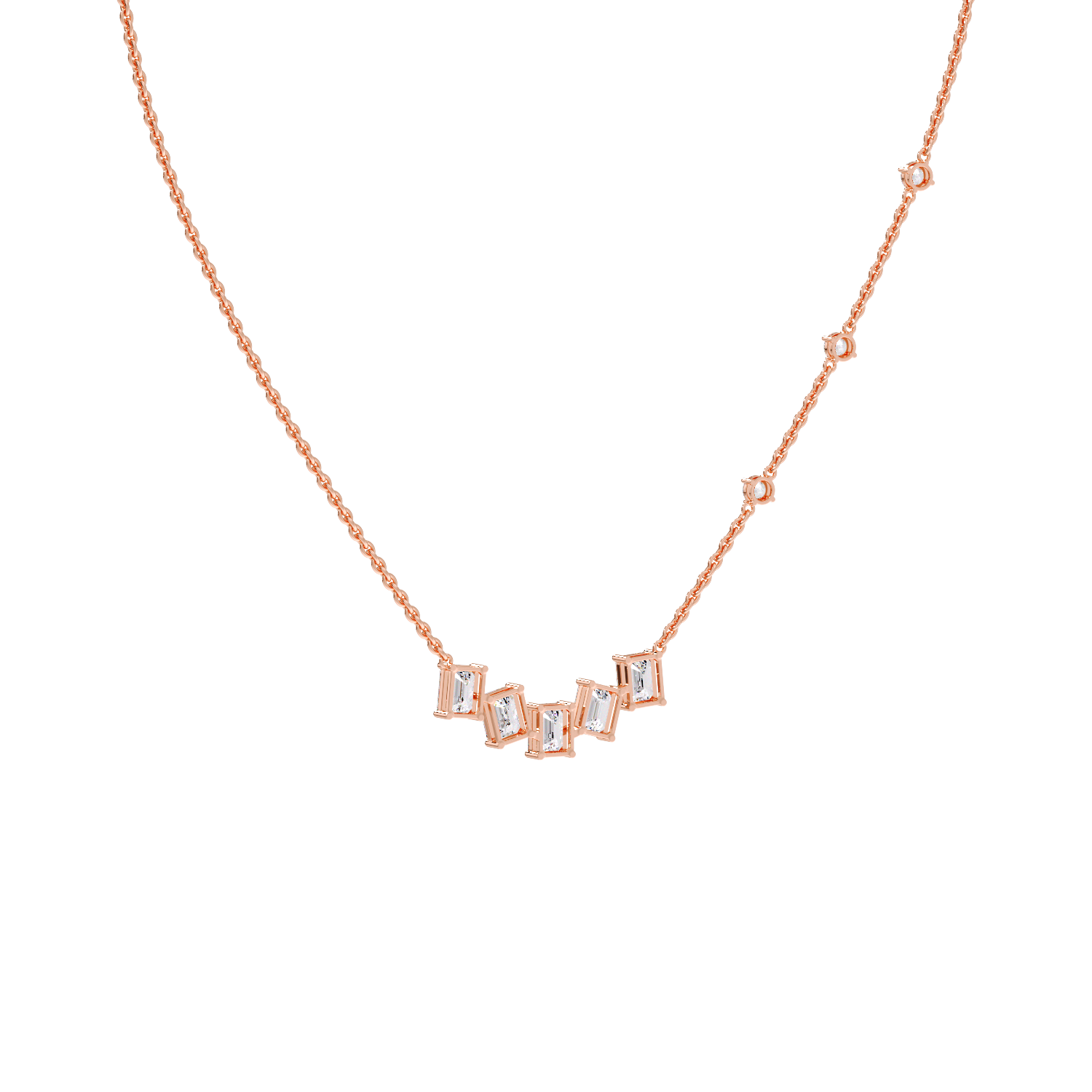5 EMERALD COMBO NECKLESS