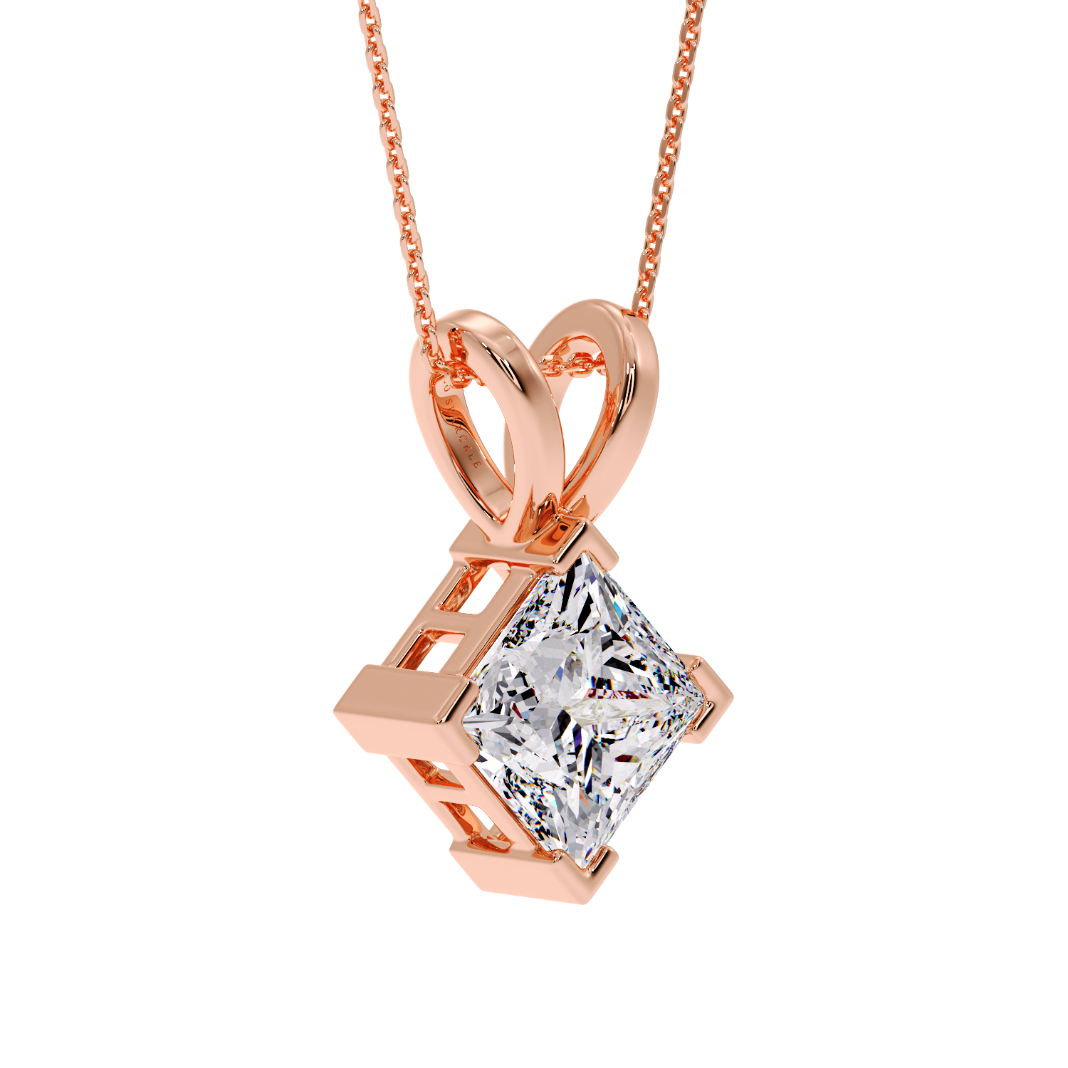 PRINCESS DIAMOND PENDANT