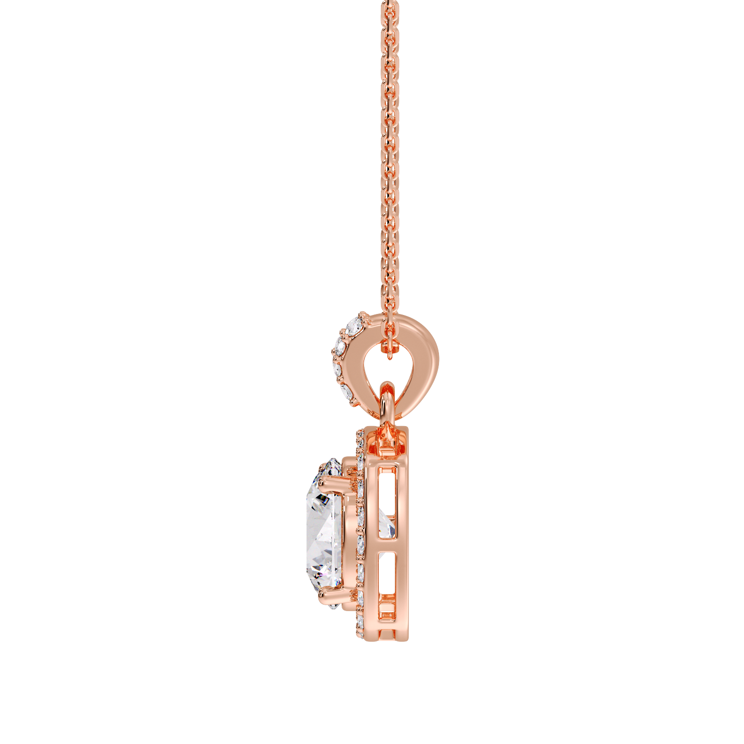 ROUND HALO PENDANT