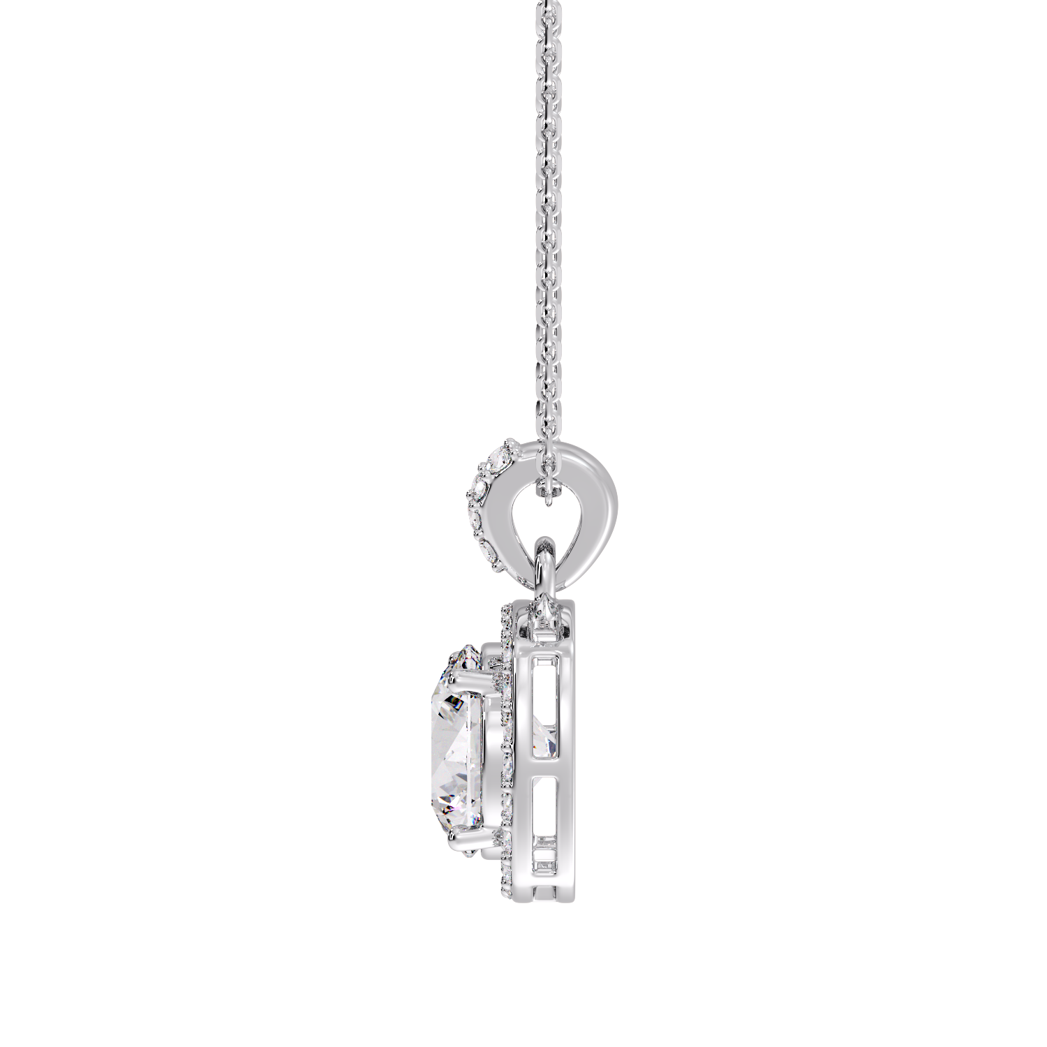 ROUND HALO PENDANT