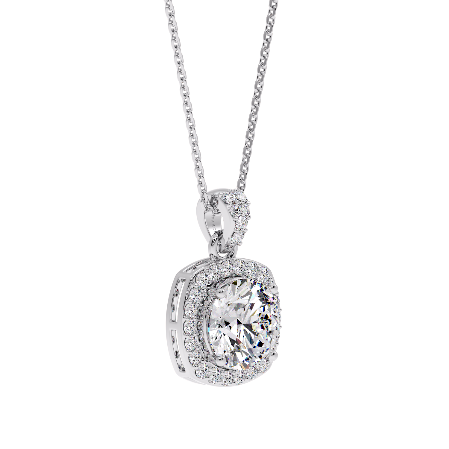 ROUND HALO PENDANT