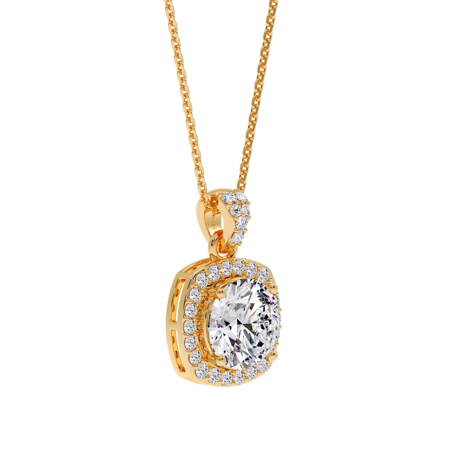 ROUND HALO PENDANT
