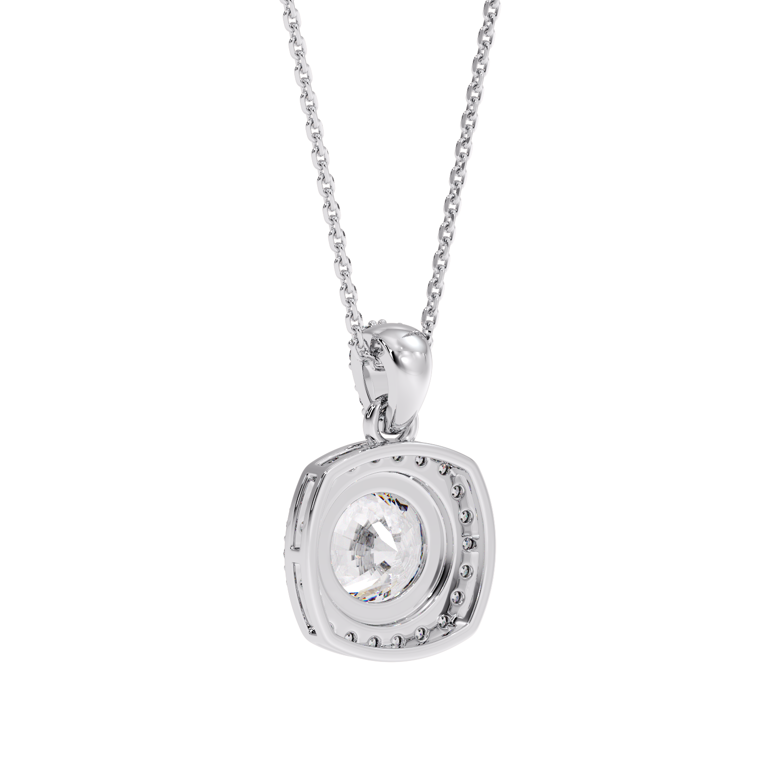 ROUND HALO PENDANT
