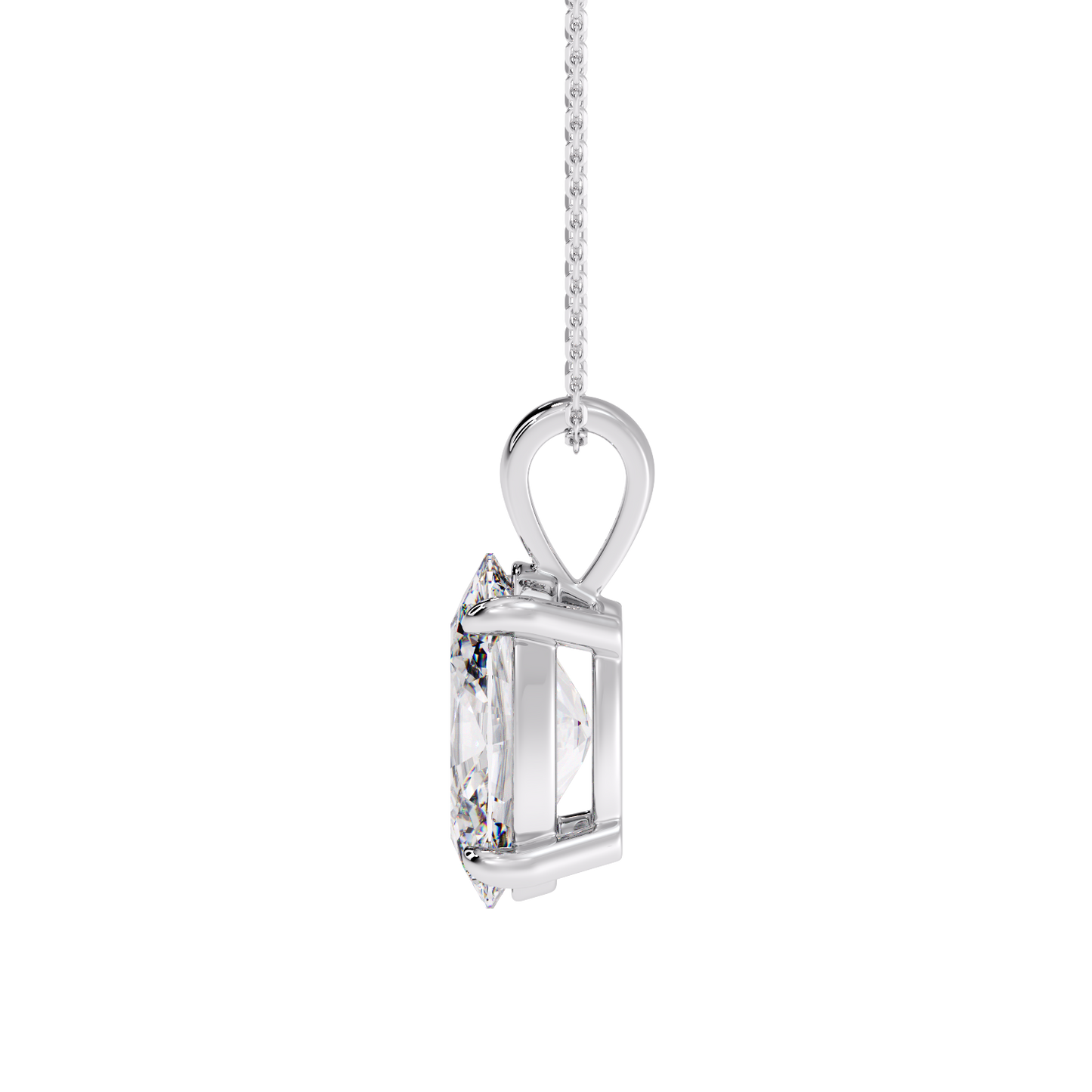OVAL DIAMOND PENDANT