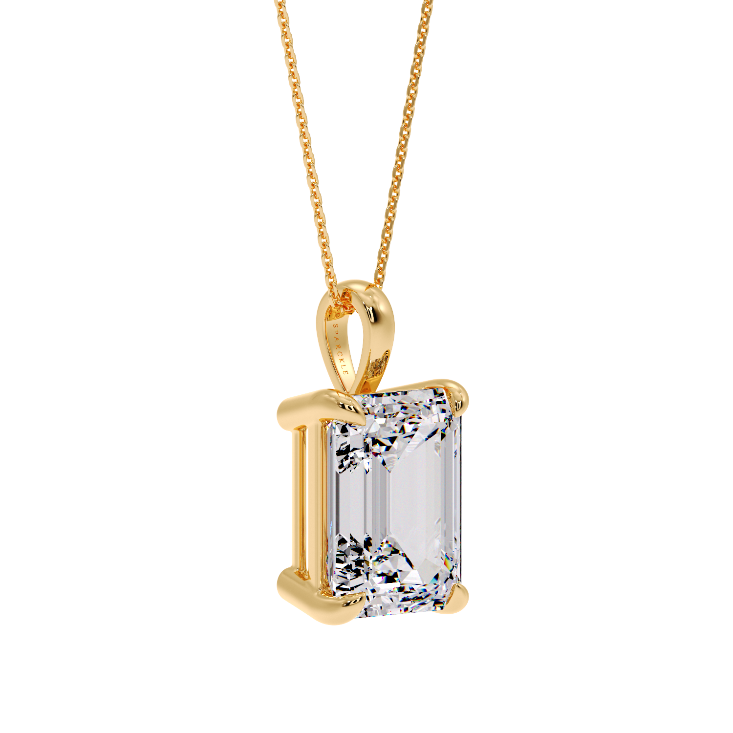 EMERALD DIAMOND PENDANT