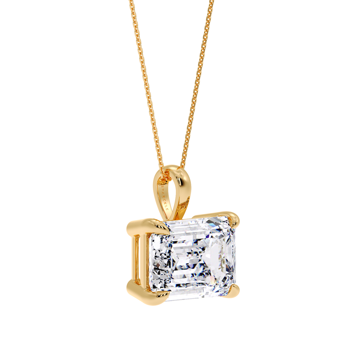 EMERALD DIAMOND PENDANT