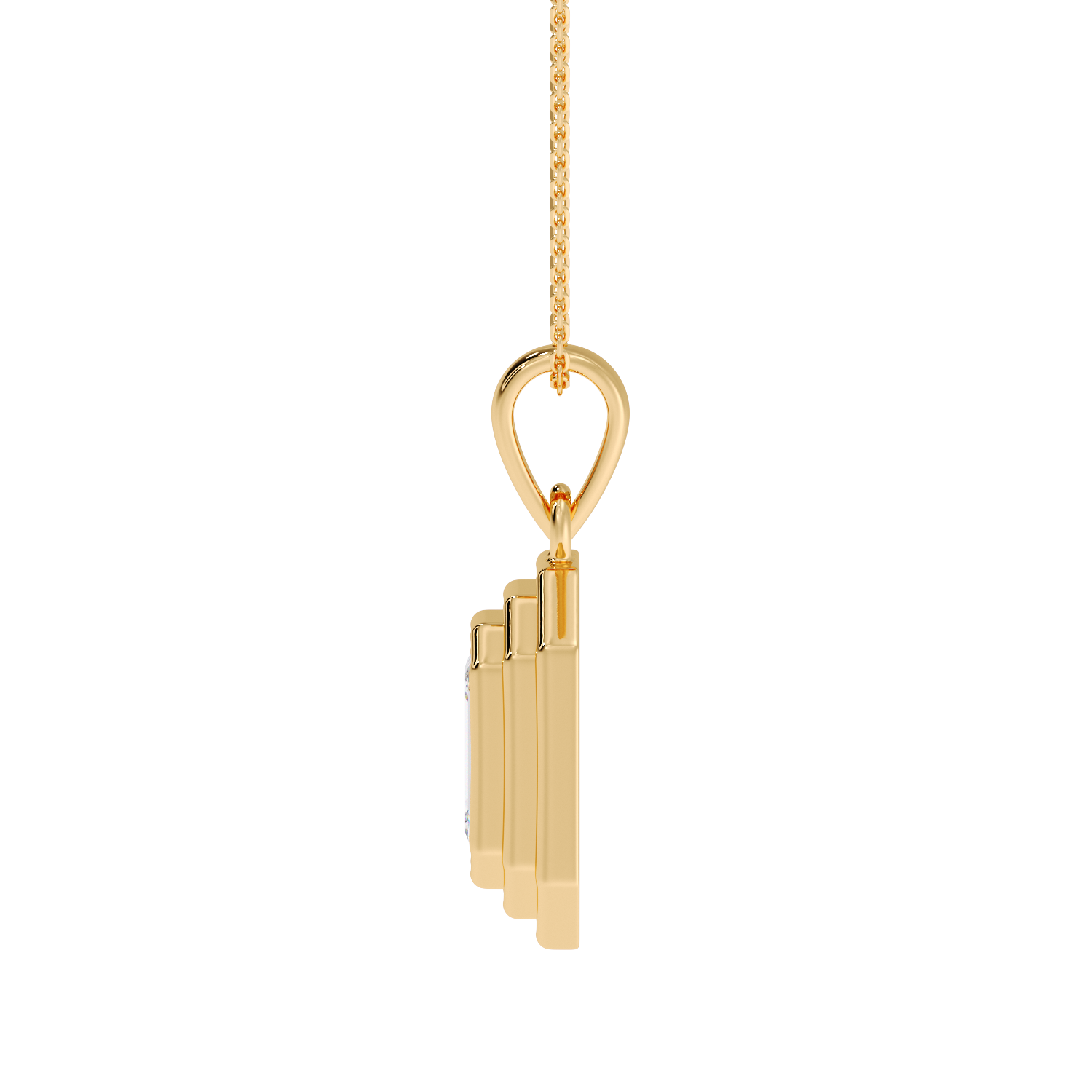 EMERALD STEP PENDANT