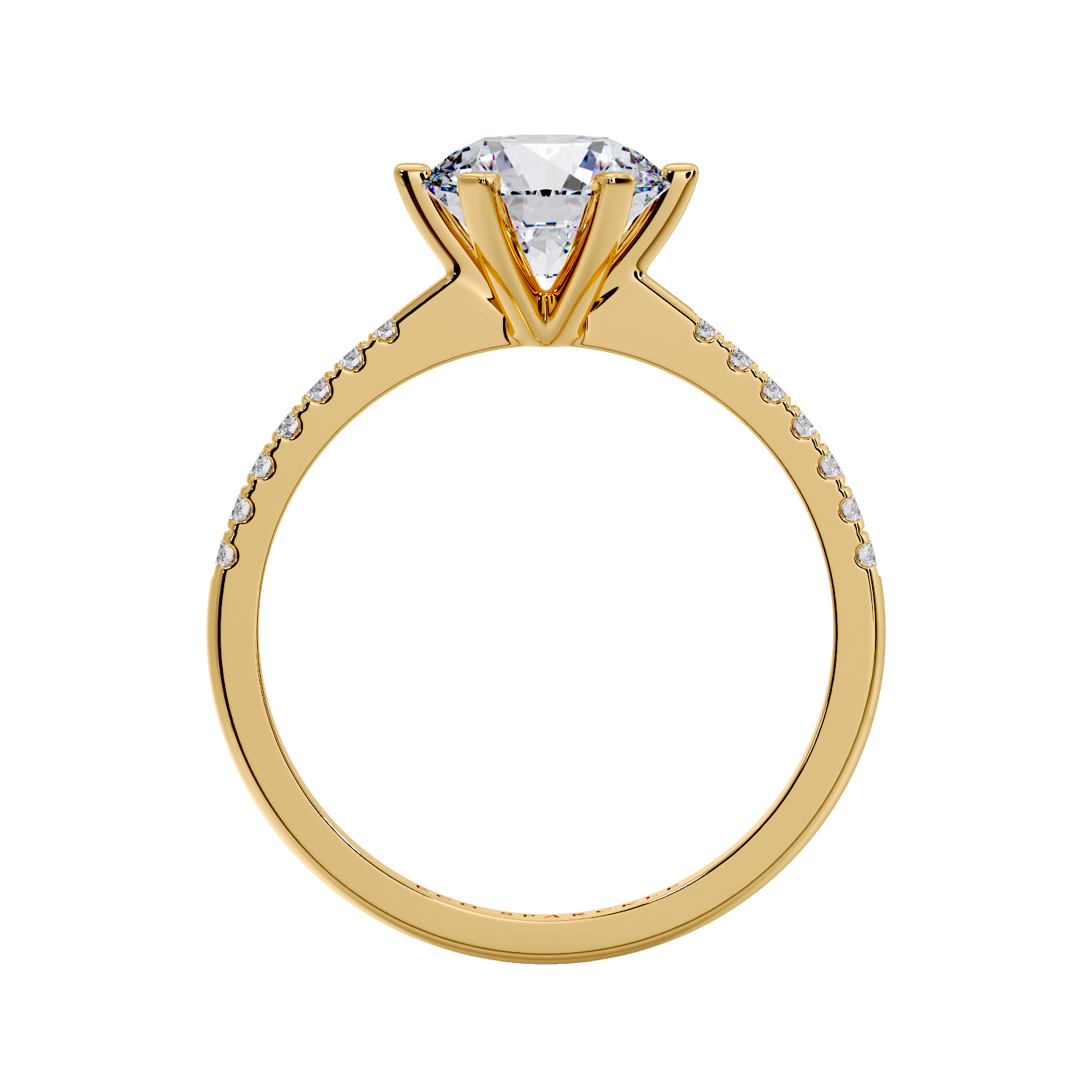 ROUND DIAMOND RING 6 PRONG