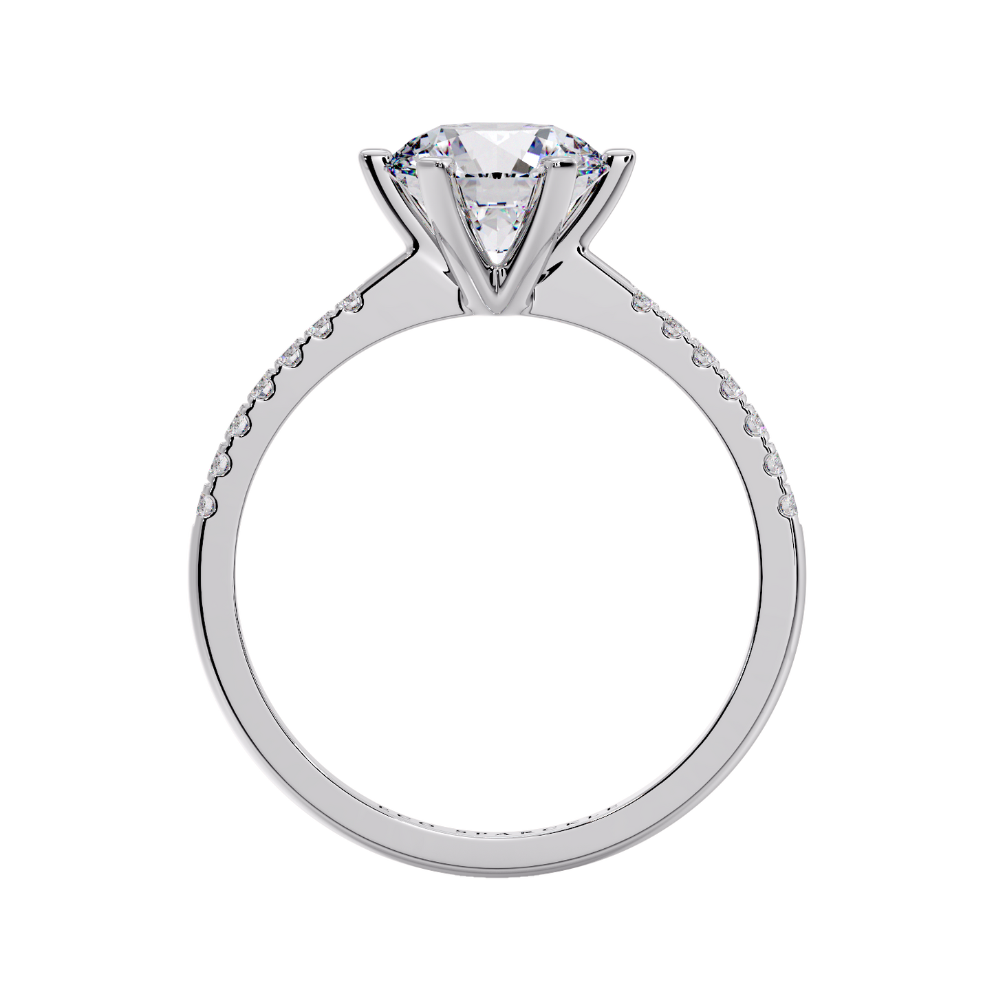 ROUND DIAMOND RING 6 PRONG