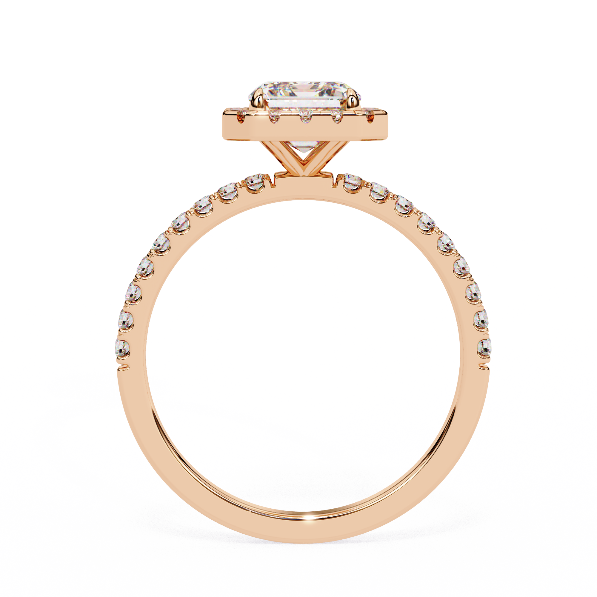 Rediant Halo Lab Grown Diamond Span Ring